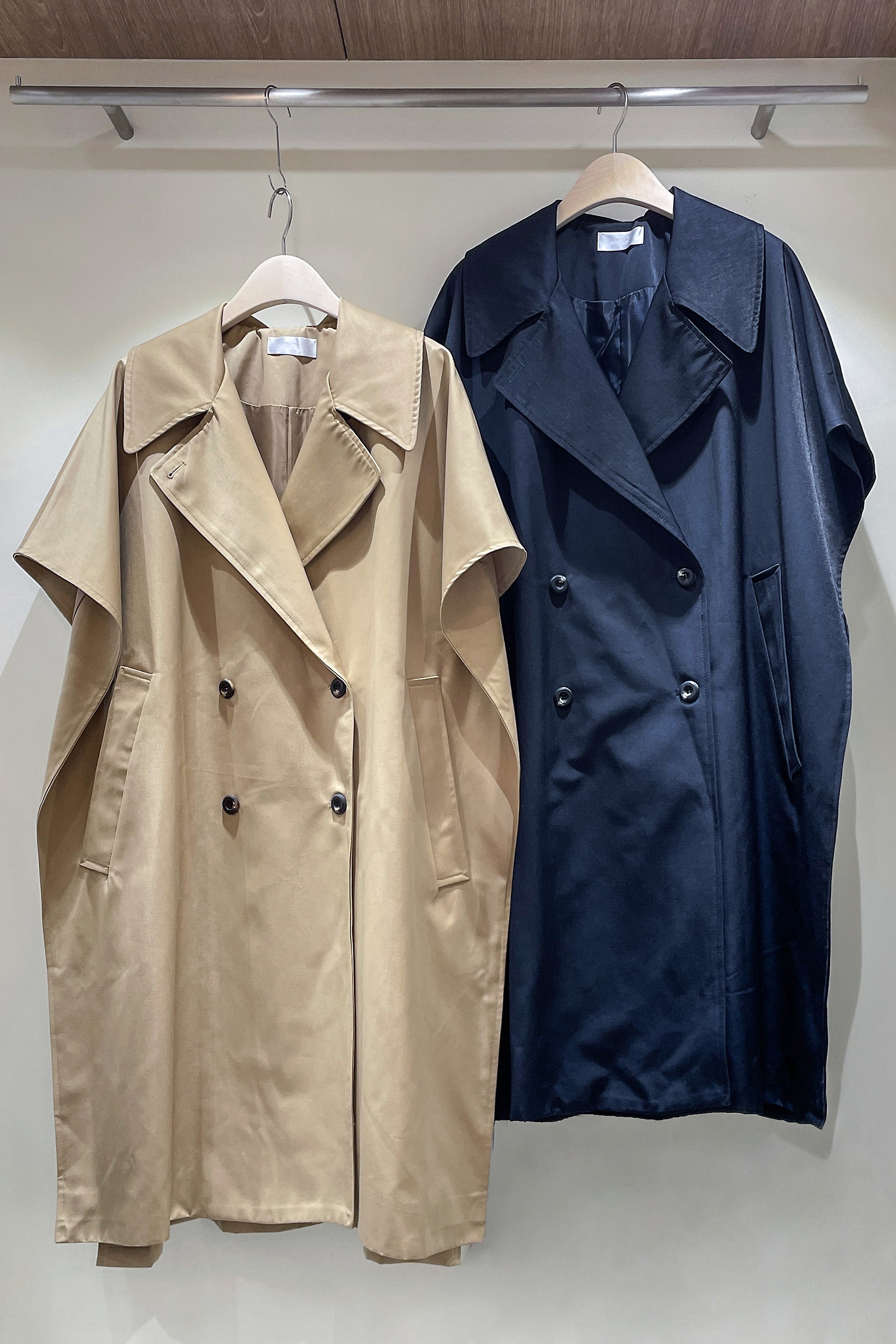 Oversized Sleeveless Trench Vest