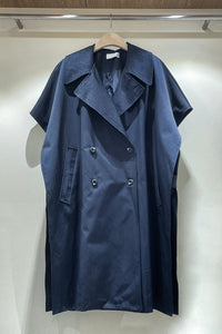 Oversized Sleeveless Trench Vest