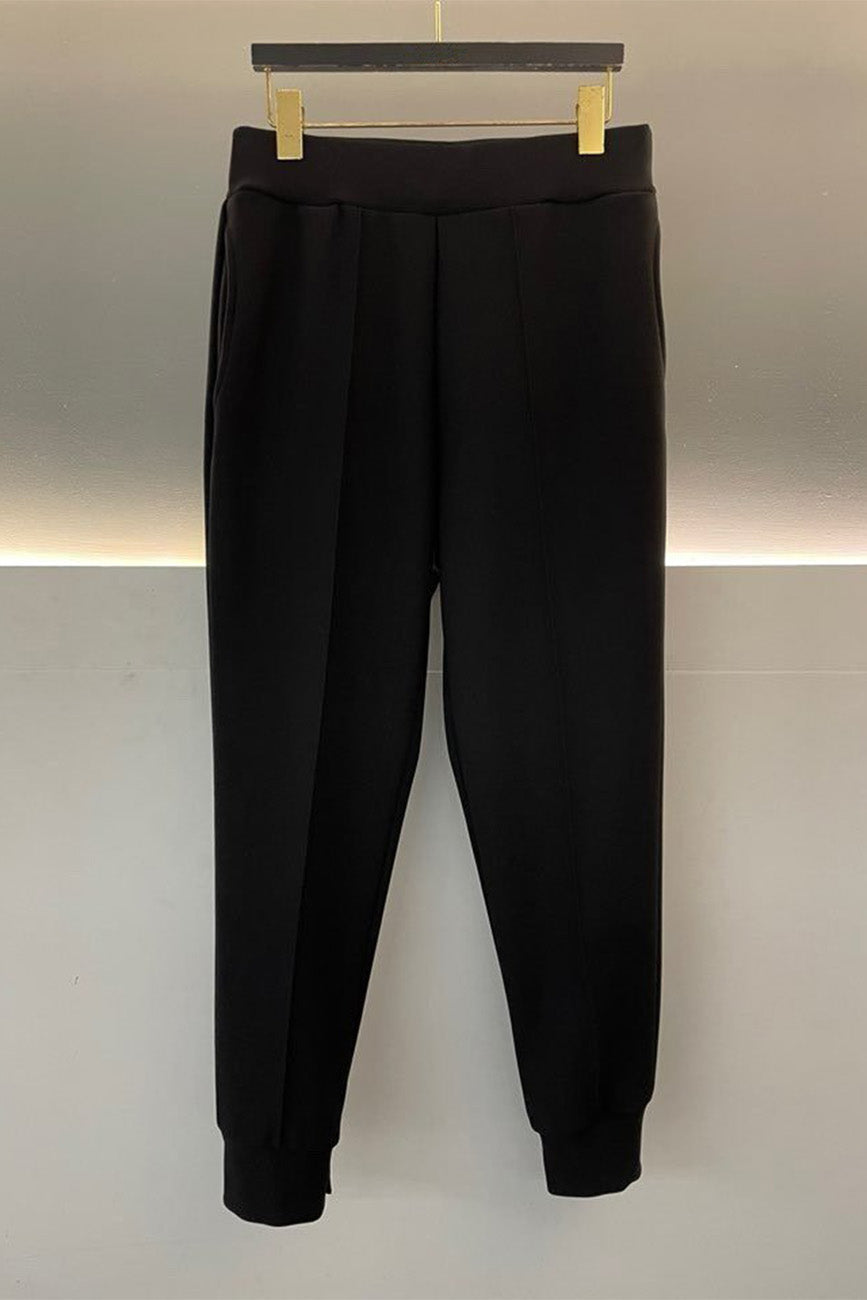Pintuck Banding Jogger Fleece Lined Pants