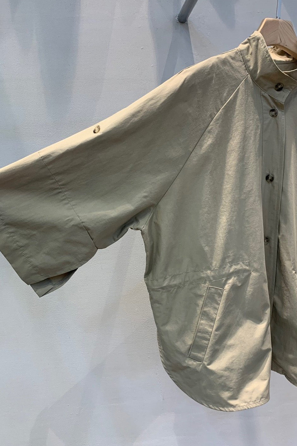 Roll-Up Sleeve Cinched Waist Jacket