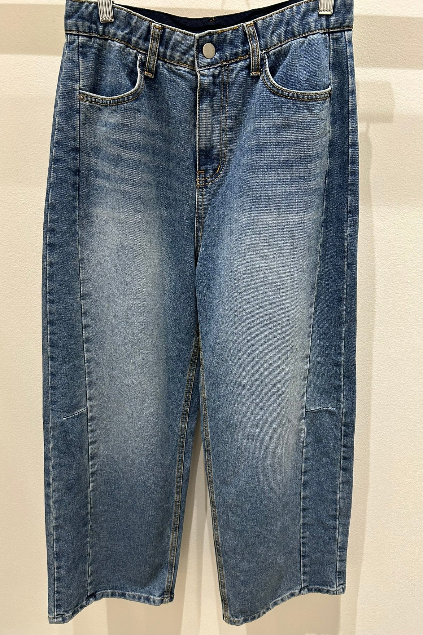 Side Seam Wide Leg Jeans