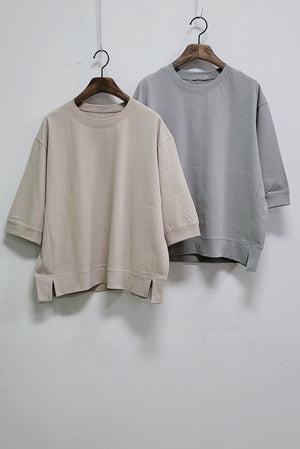 Soft Silket 3/4 Sleeve Sweatshirt T-Shirt