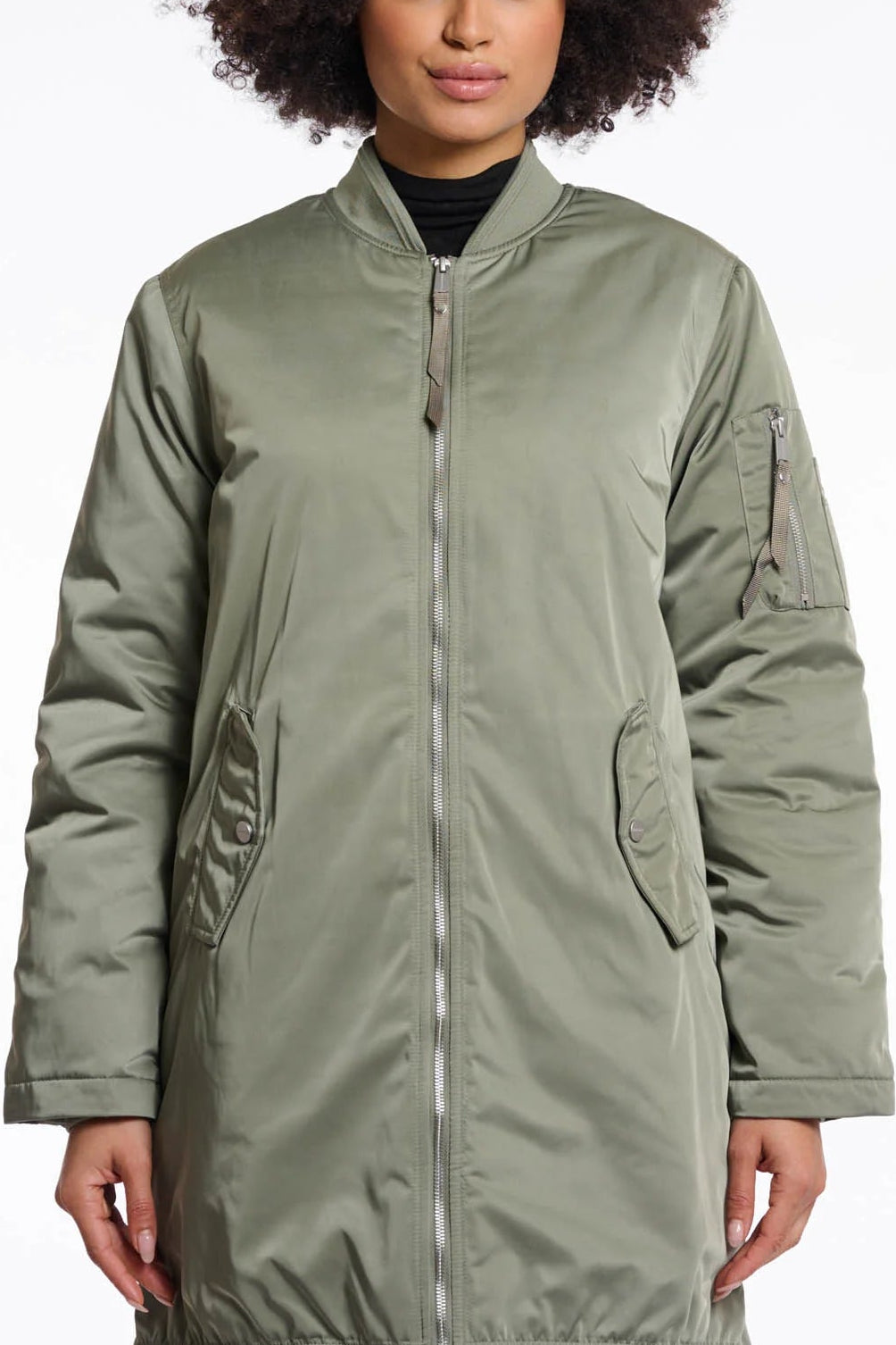 Star Longline Bomber Jacket