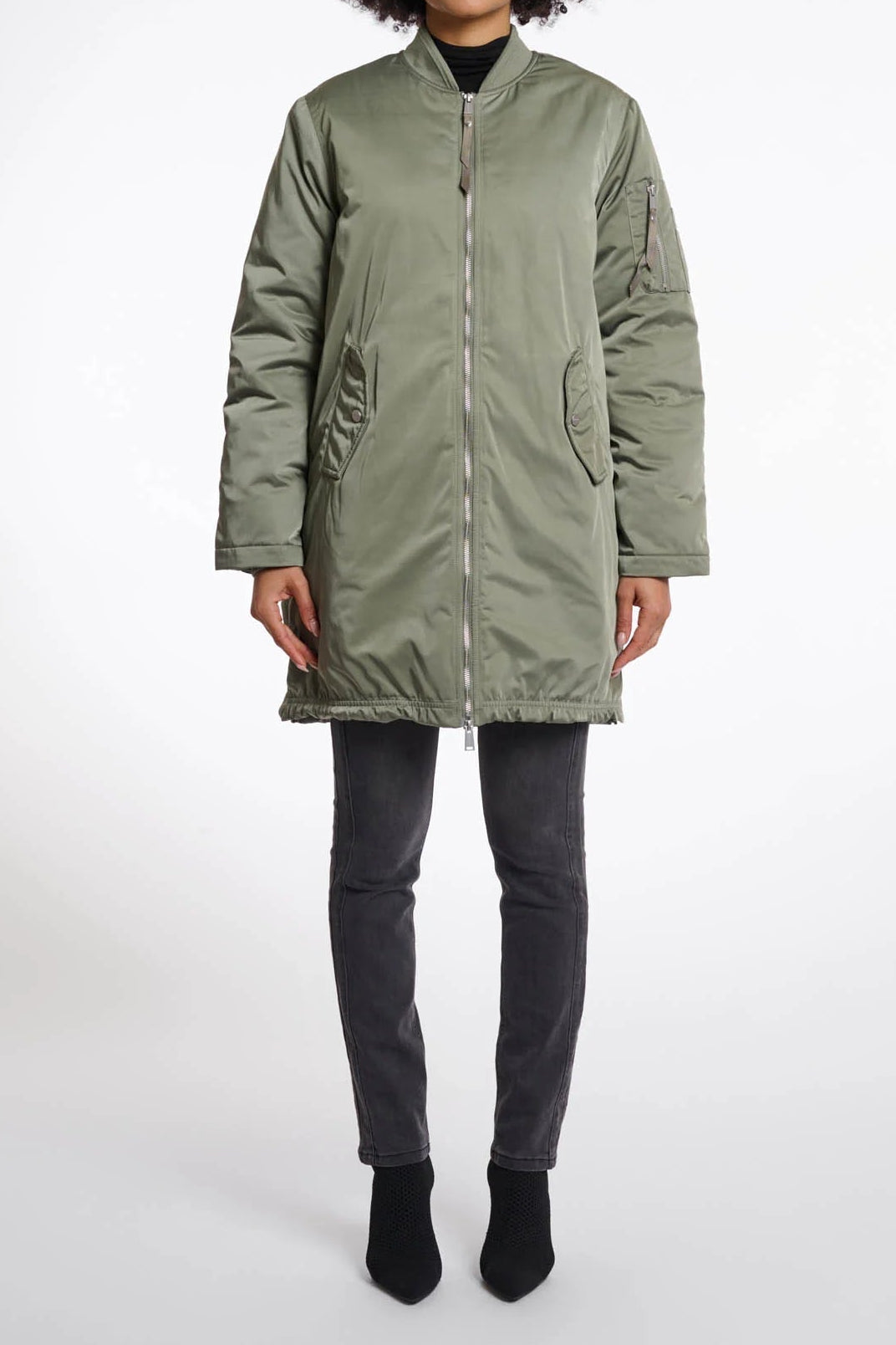 Star Longline Bomber Jacket