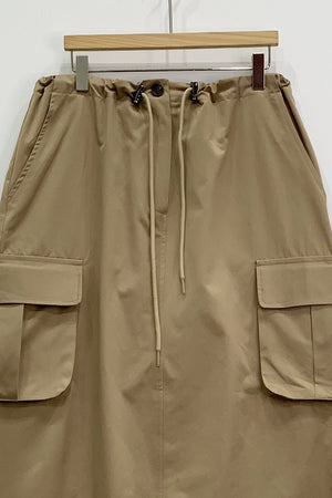 String Adjustable Cargo Midi Skirt