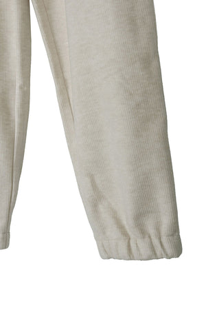 Velvety Ribbed Side Pocket Jogger Pants