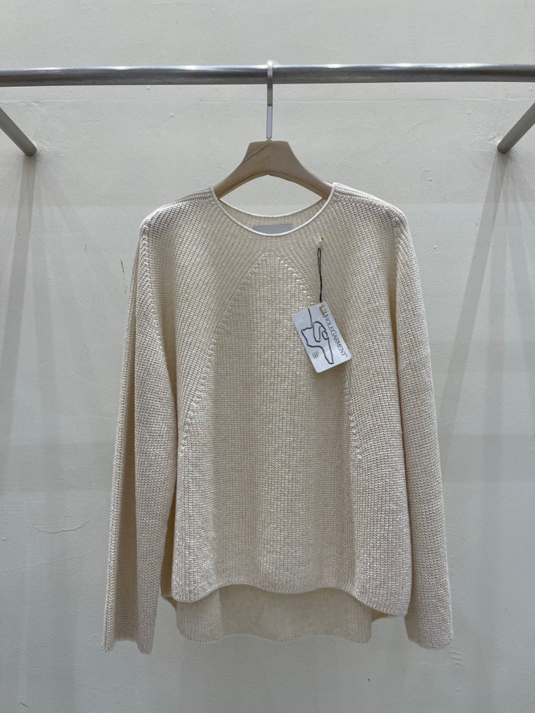 Whole Garment Loose Fit Knit Top