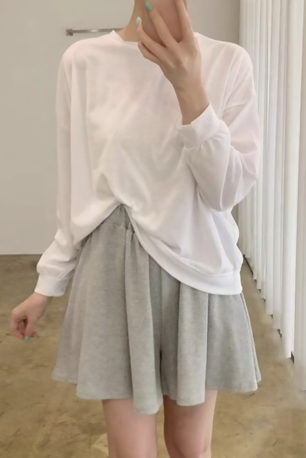 Mini Pull-On Skirt Pants