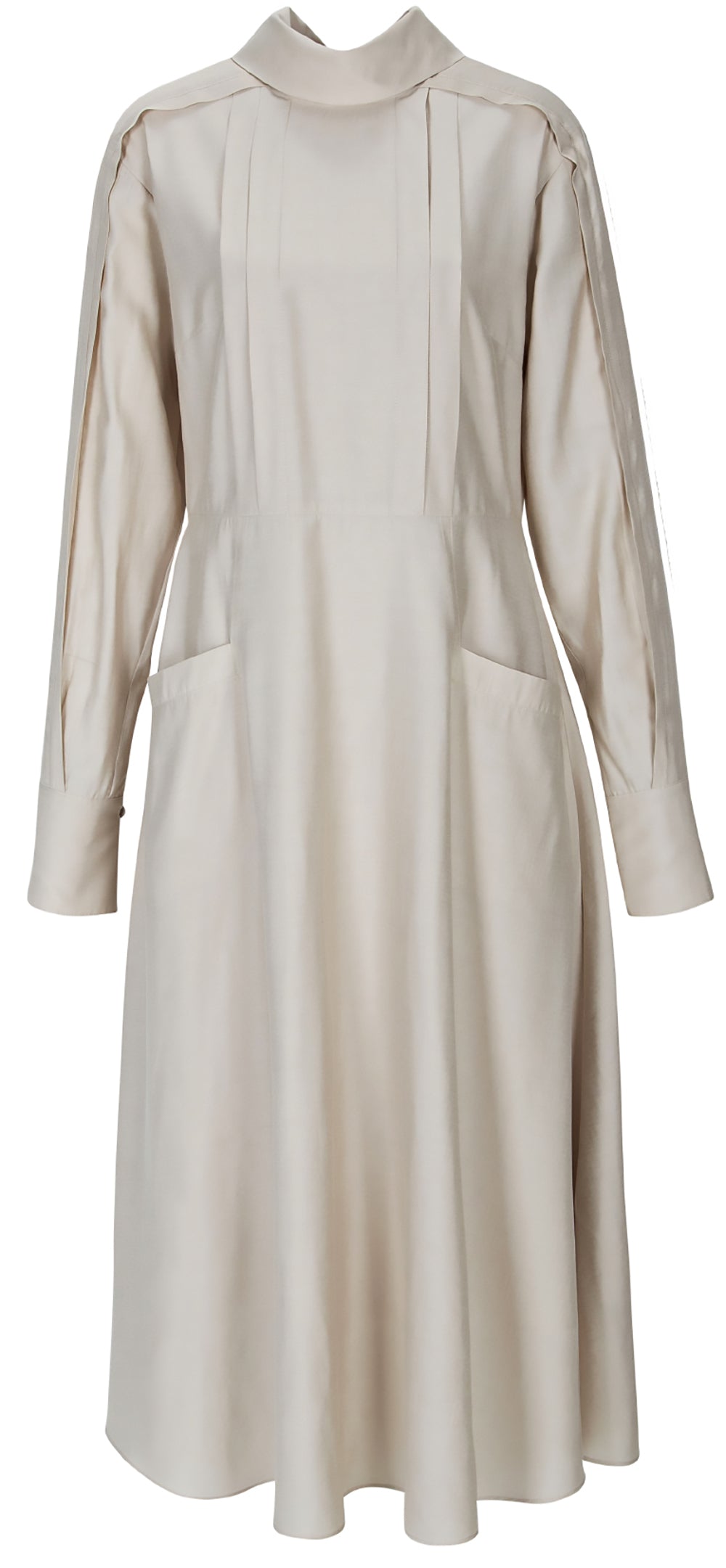 Tie Neck Flare Dress