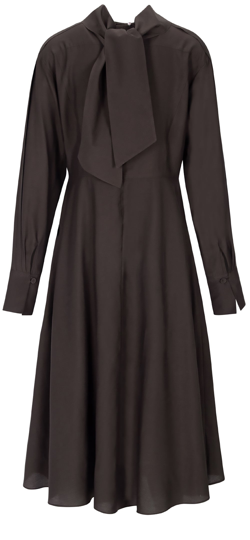 Tie Neck Flare Dress