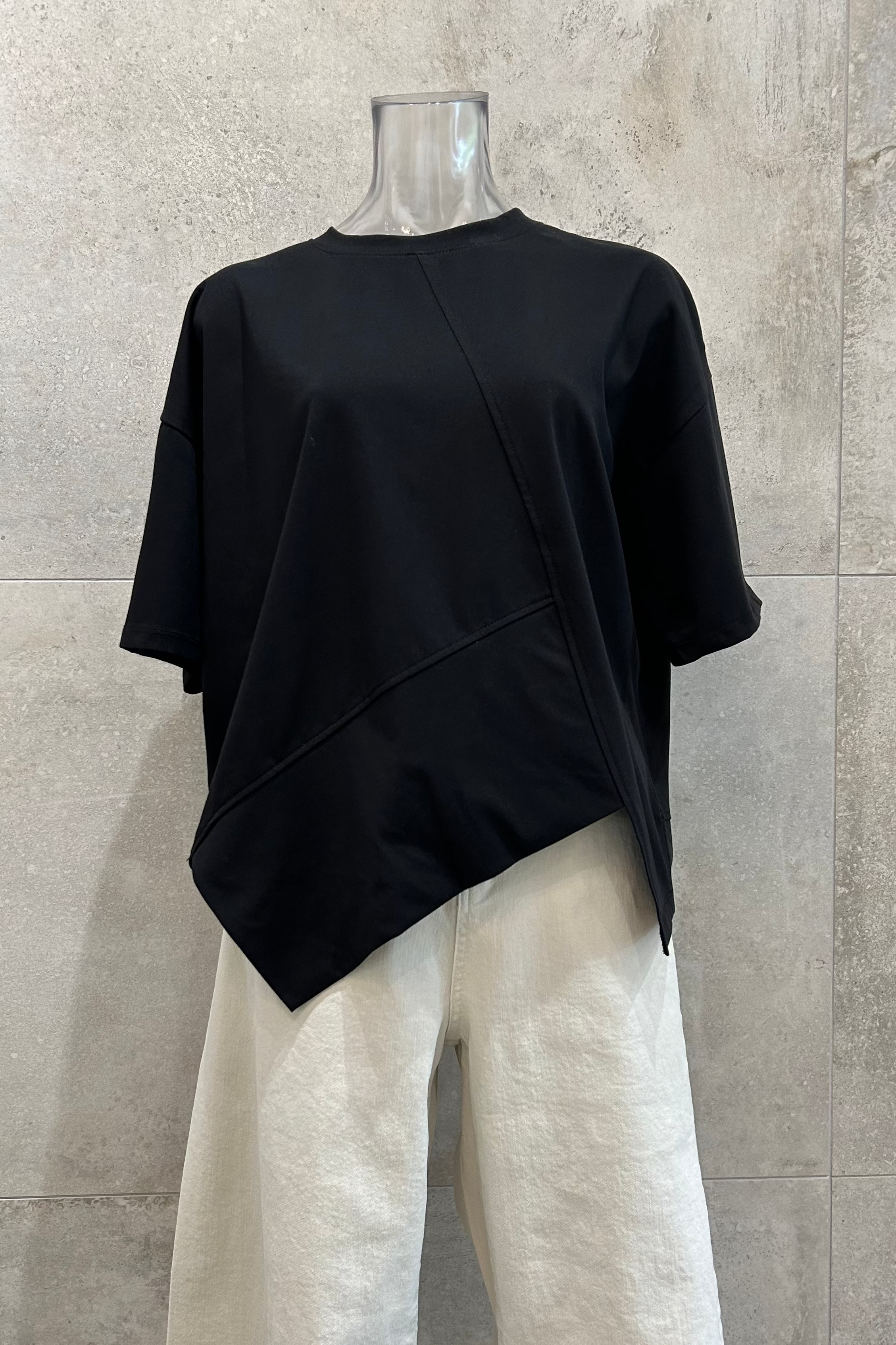 Asymmetrical Oversized Cotton T-Shirt