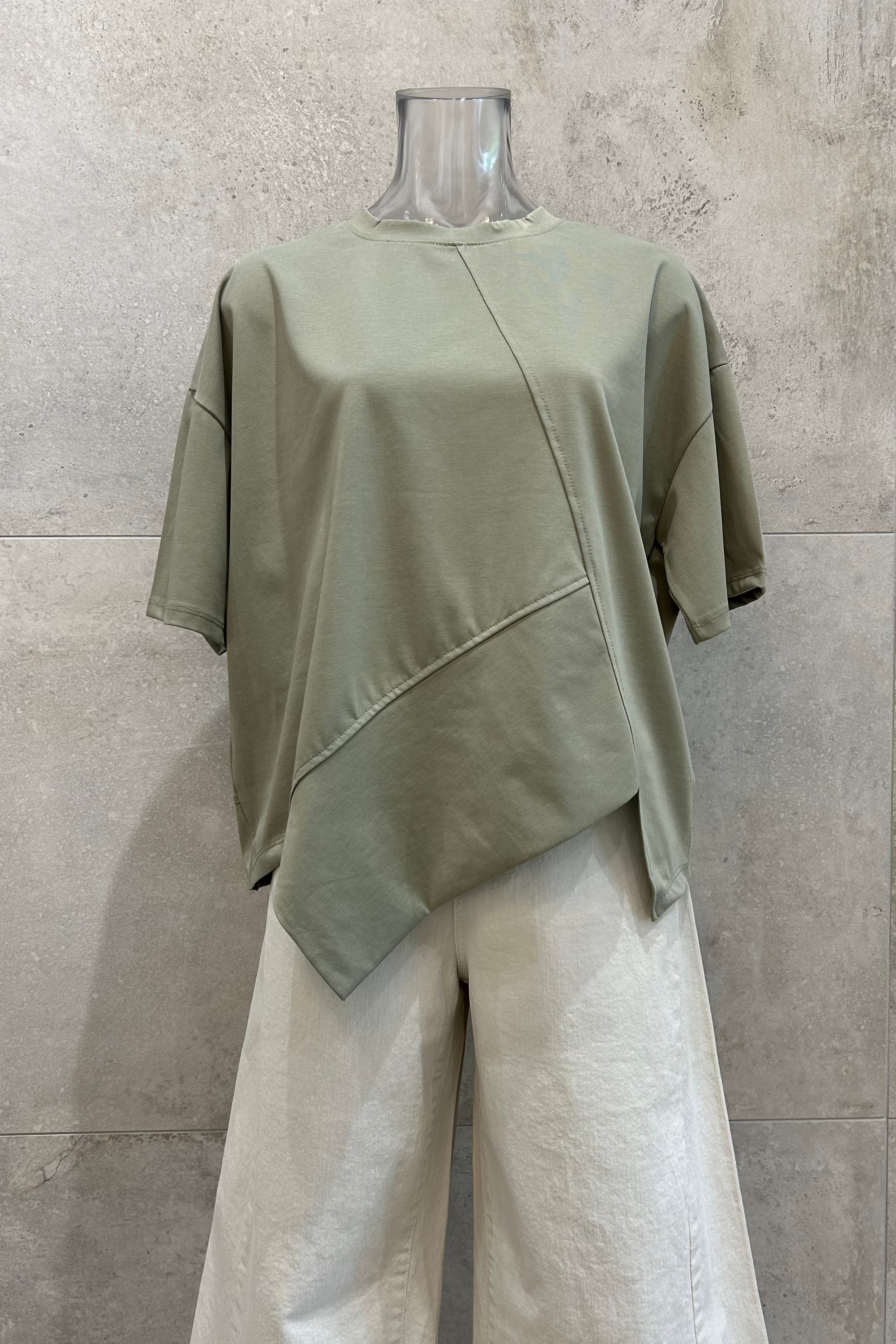Asymmetrical Oversized Cotton T-Shirt