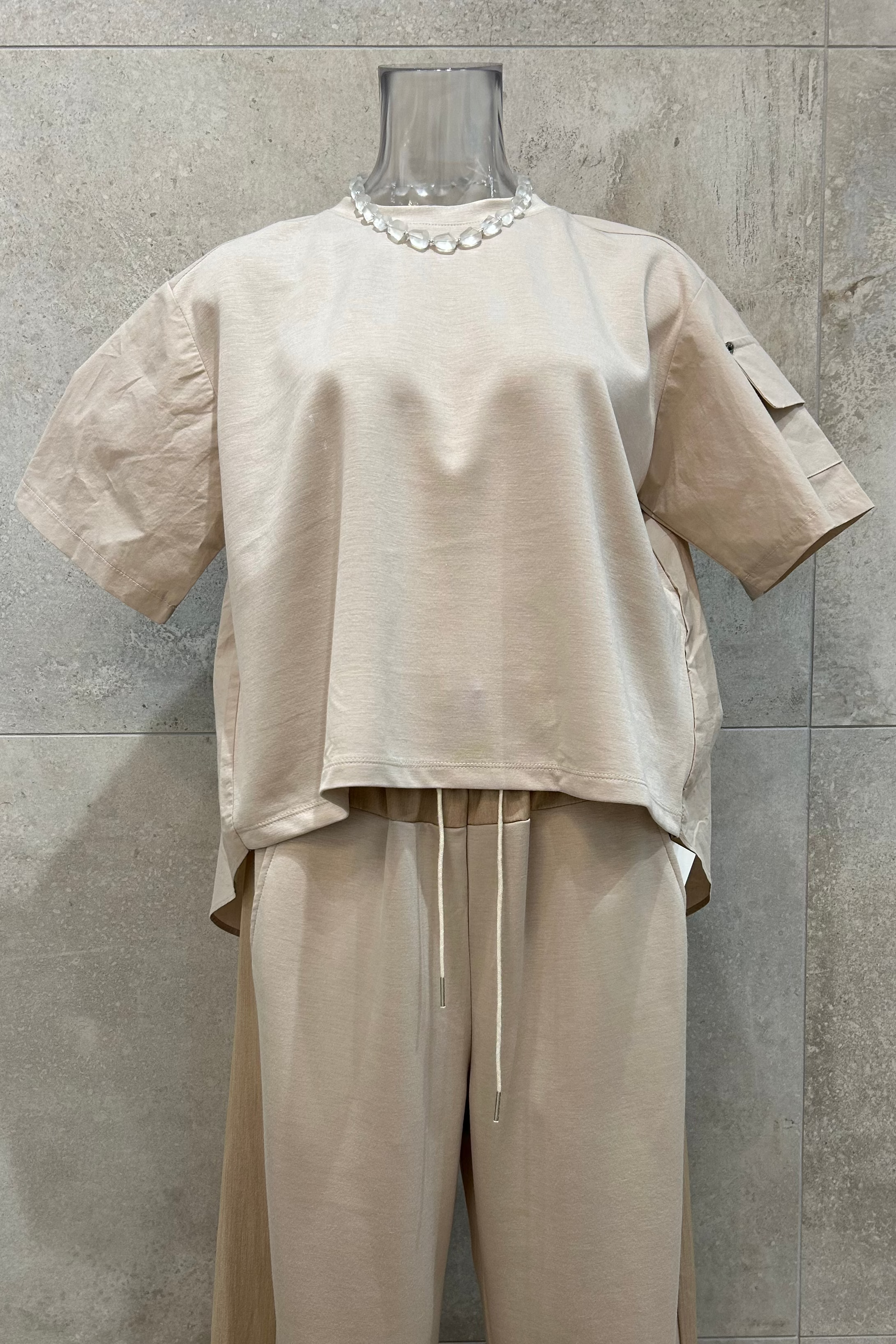 Shua Back Pleated T-Shirt