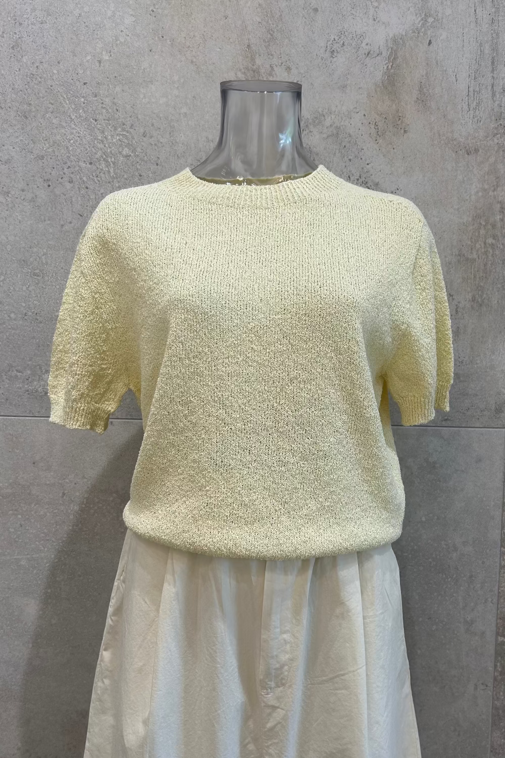 Boucle Crewneck Knit Top