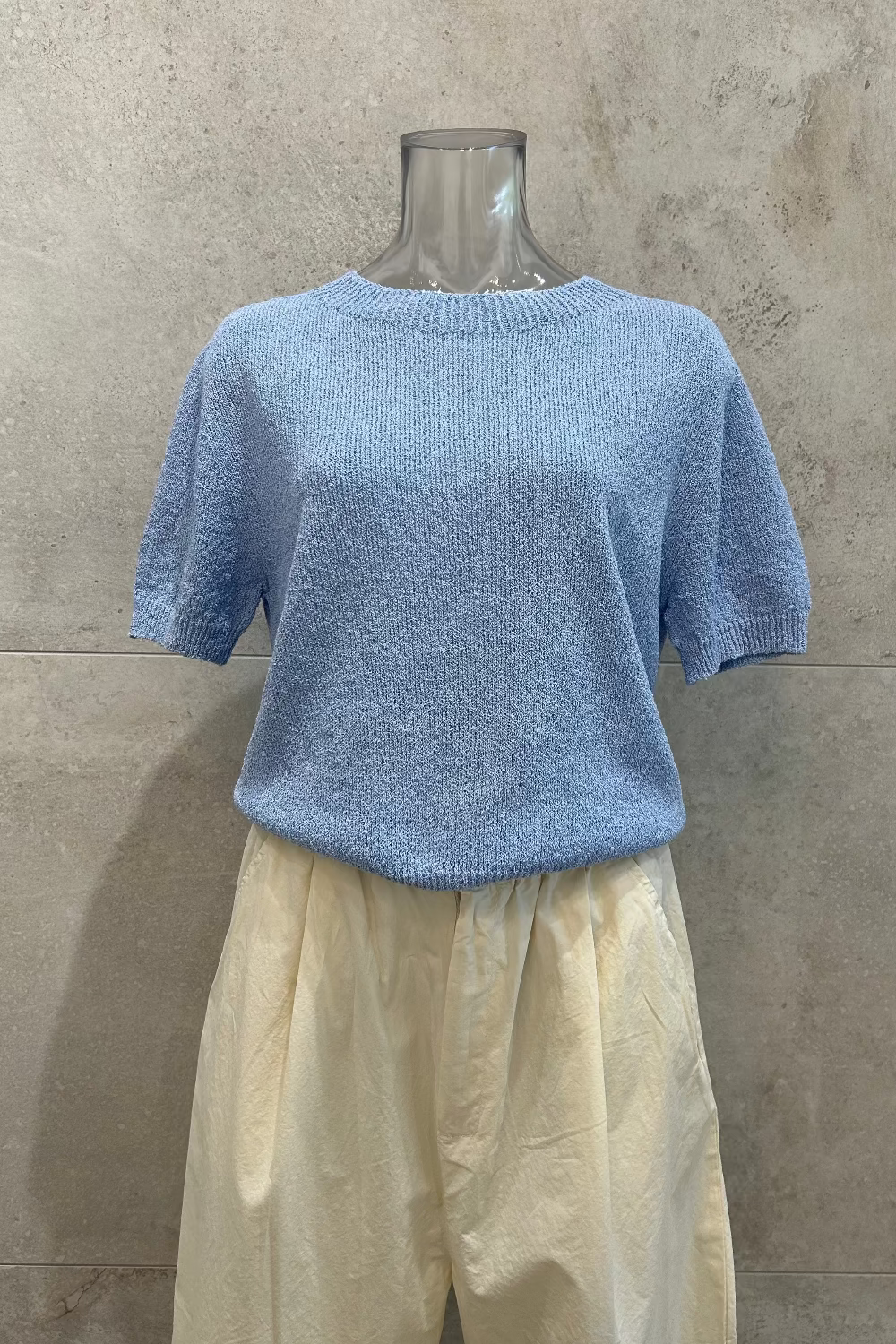 Boucle Crewneck Knit Top