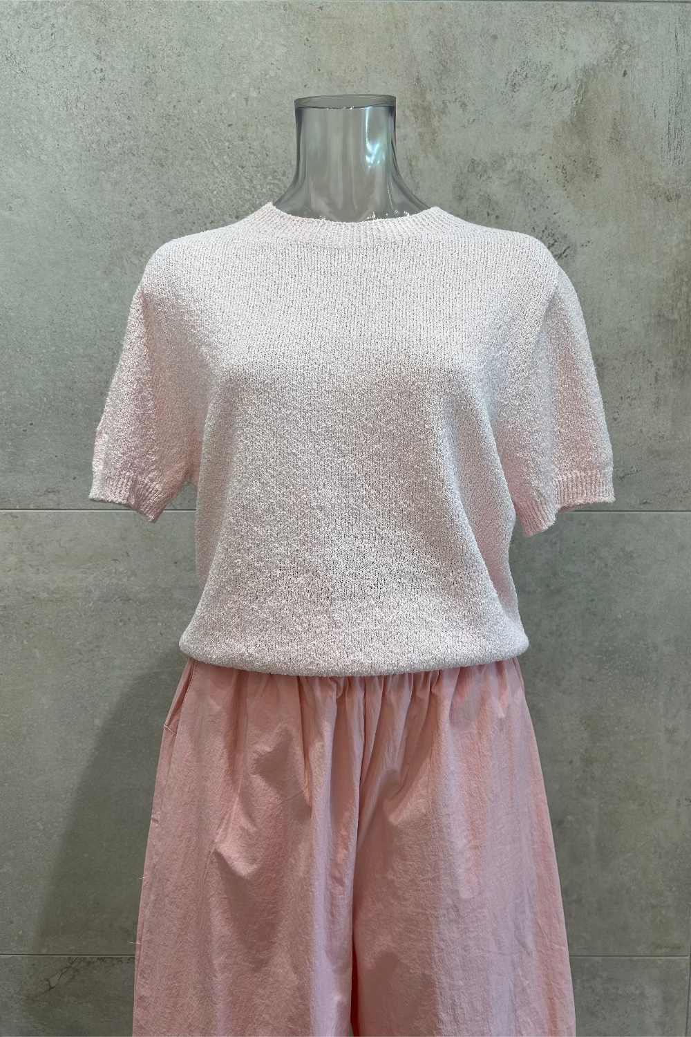 Boucle Crewneck Knit Top