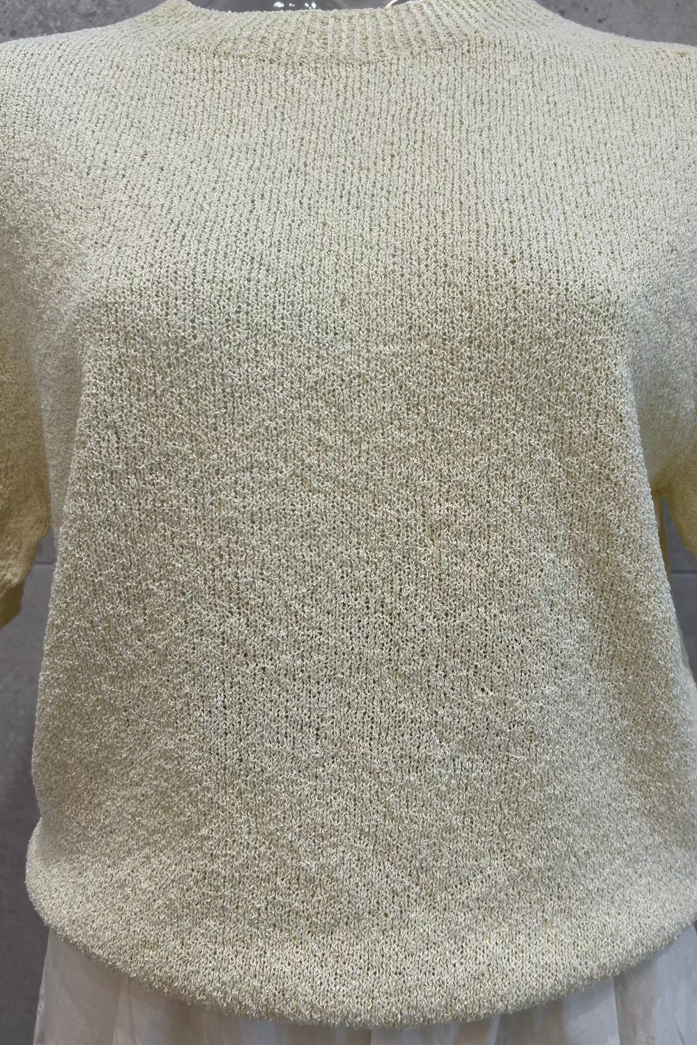 Boucle Crewneck Knit Top