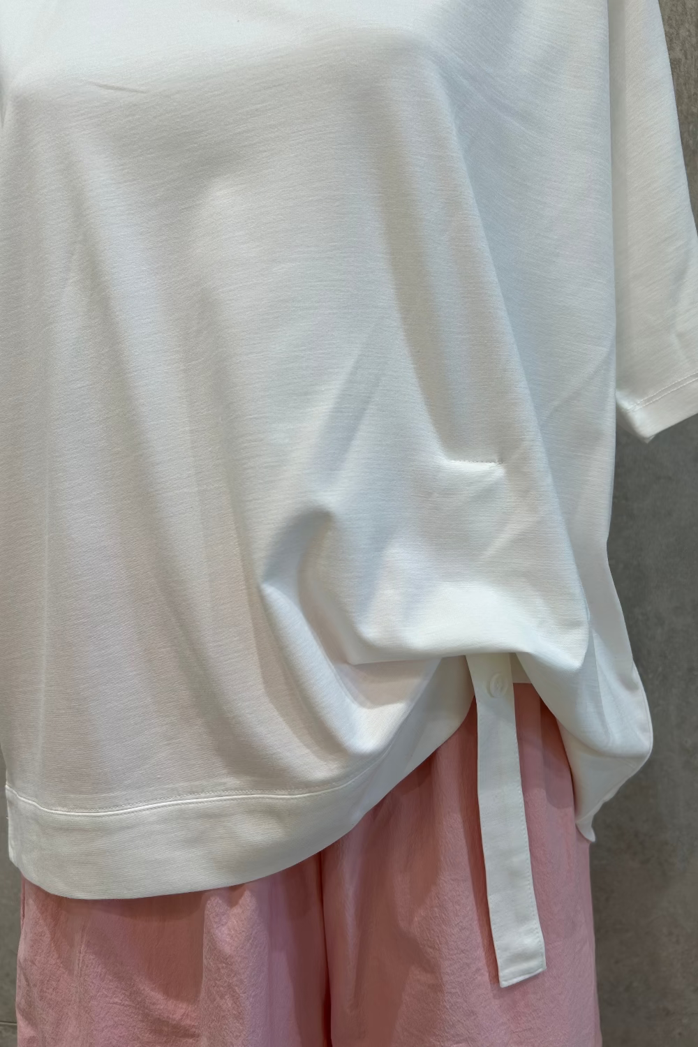 Button Drape T-Shirt