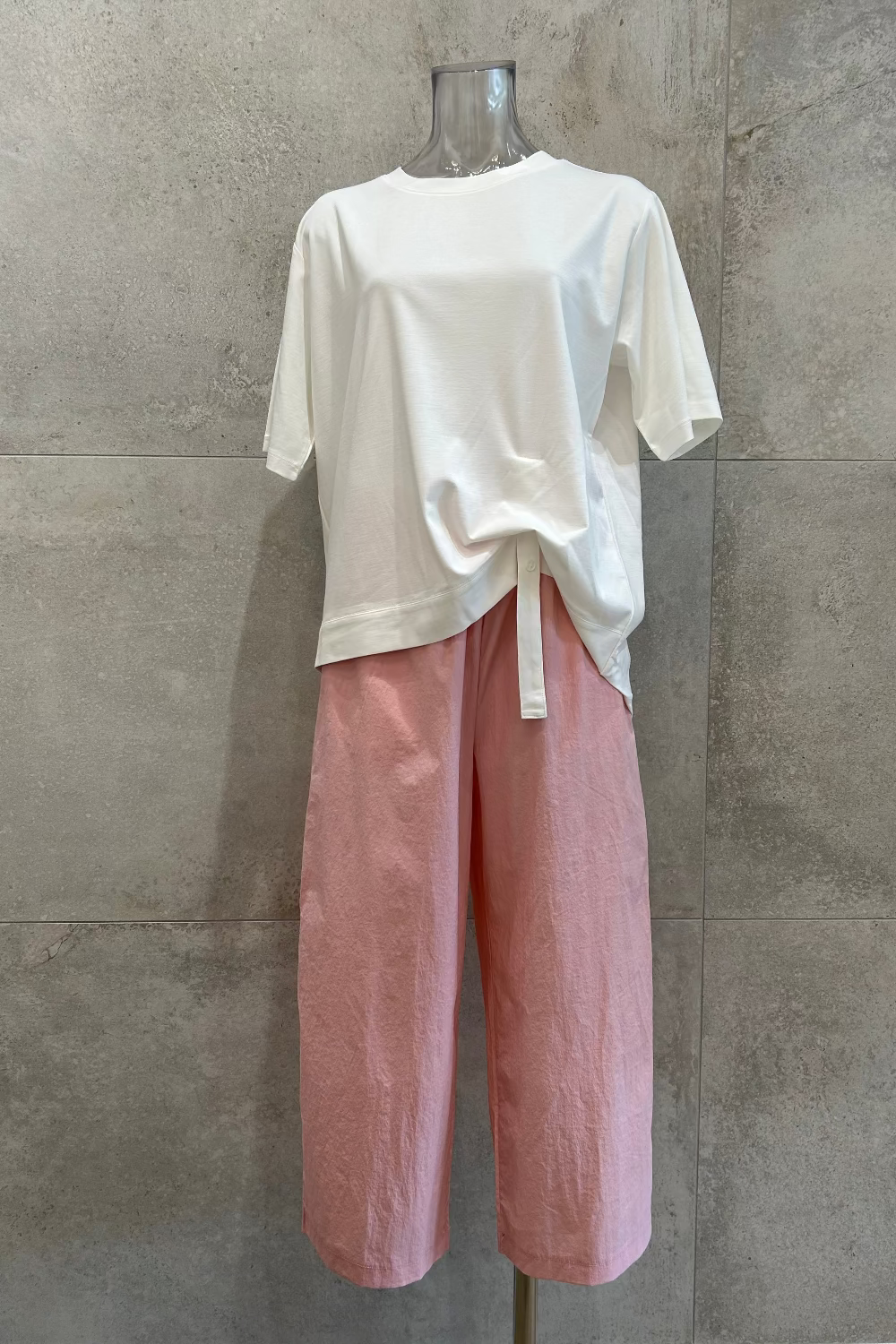 Button Drape T-Shirt