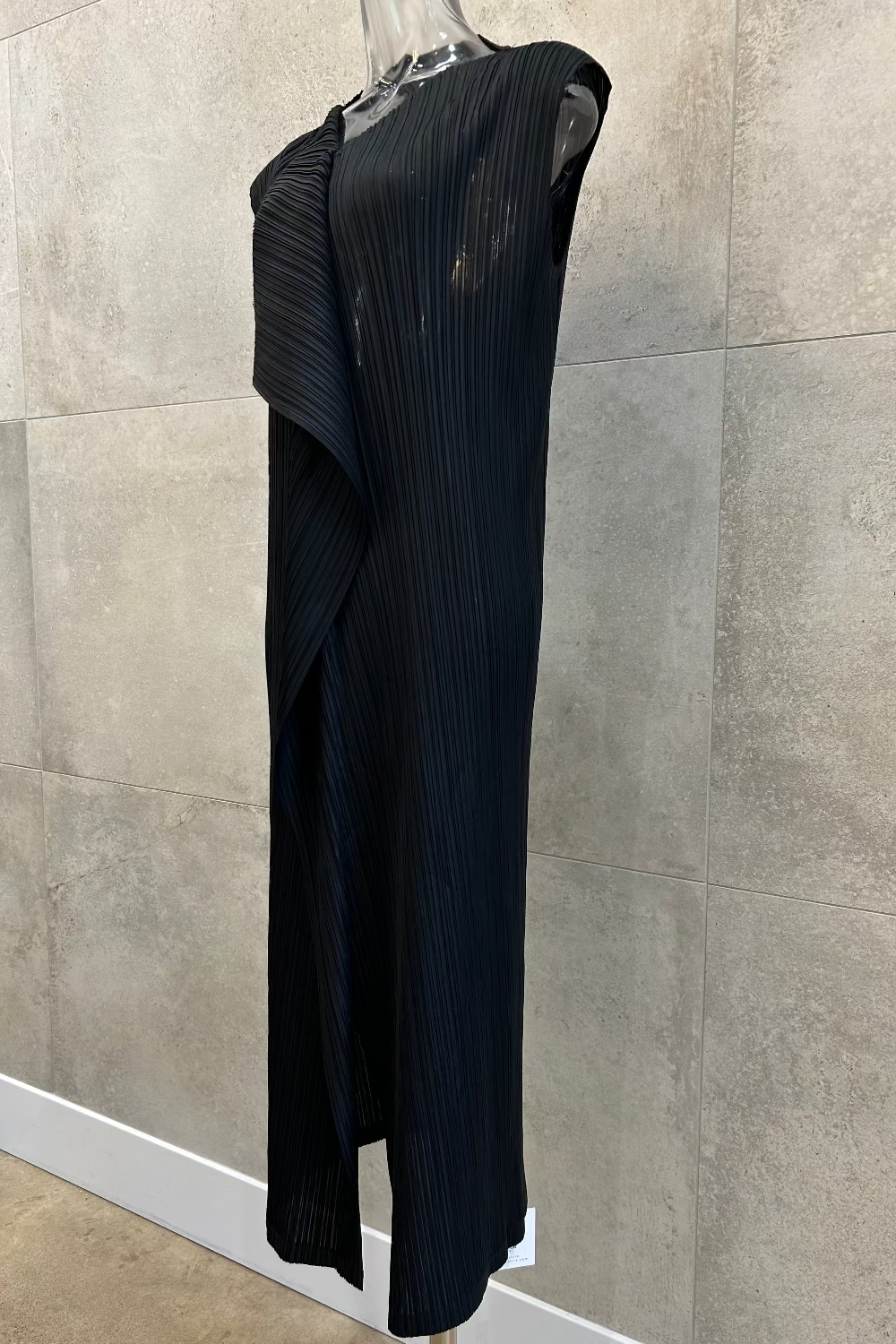 Drapery Pleats Long Dress