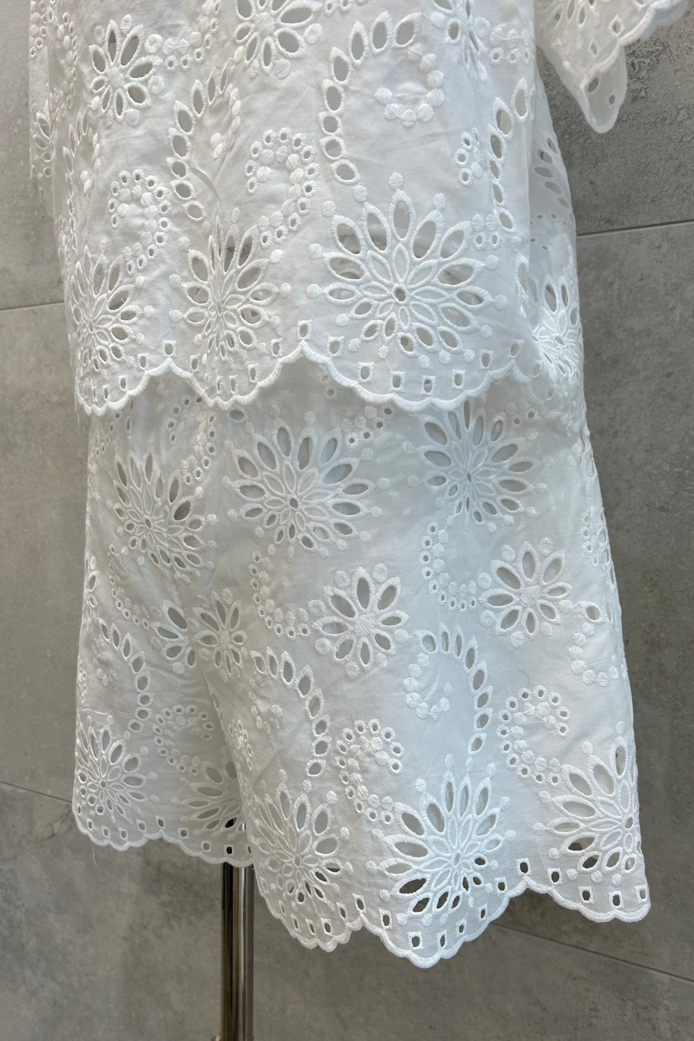Eyelet Lace Pull On Shorts