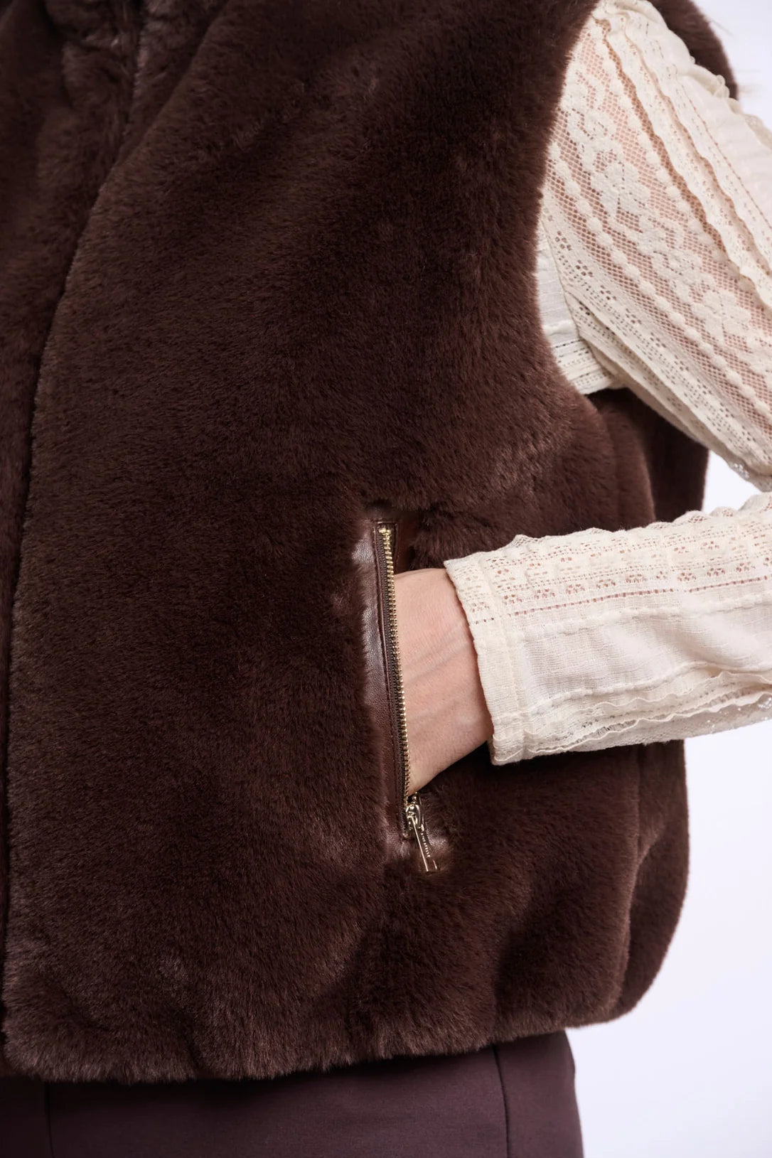 Faux Fur Short Vest