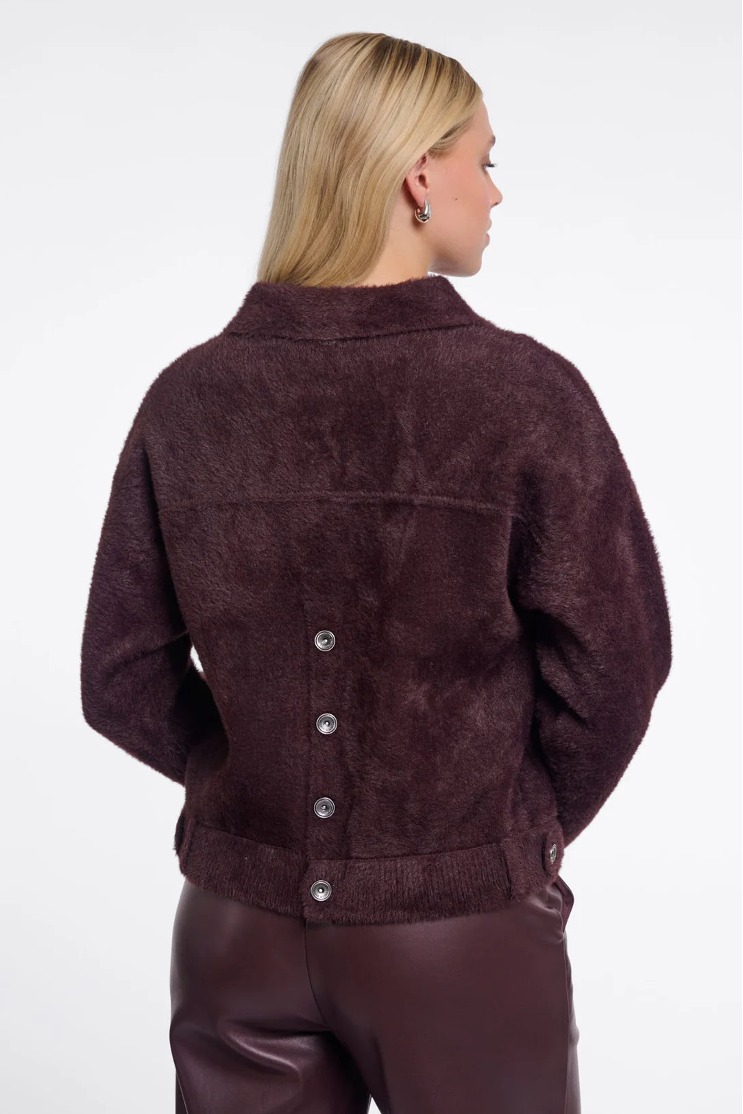Fuzzy Knit Jacket
