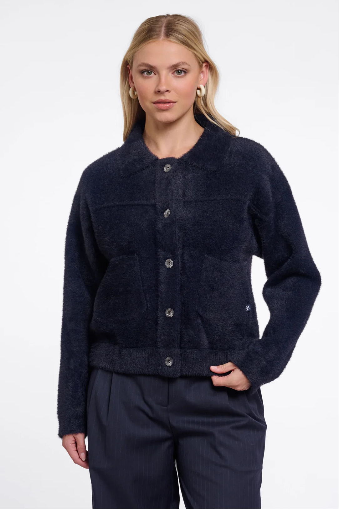 Fuzzy Knit Jacket