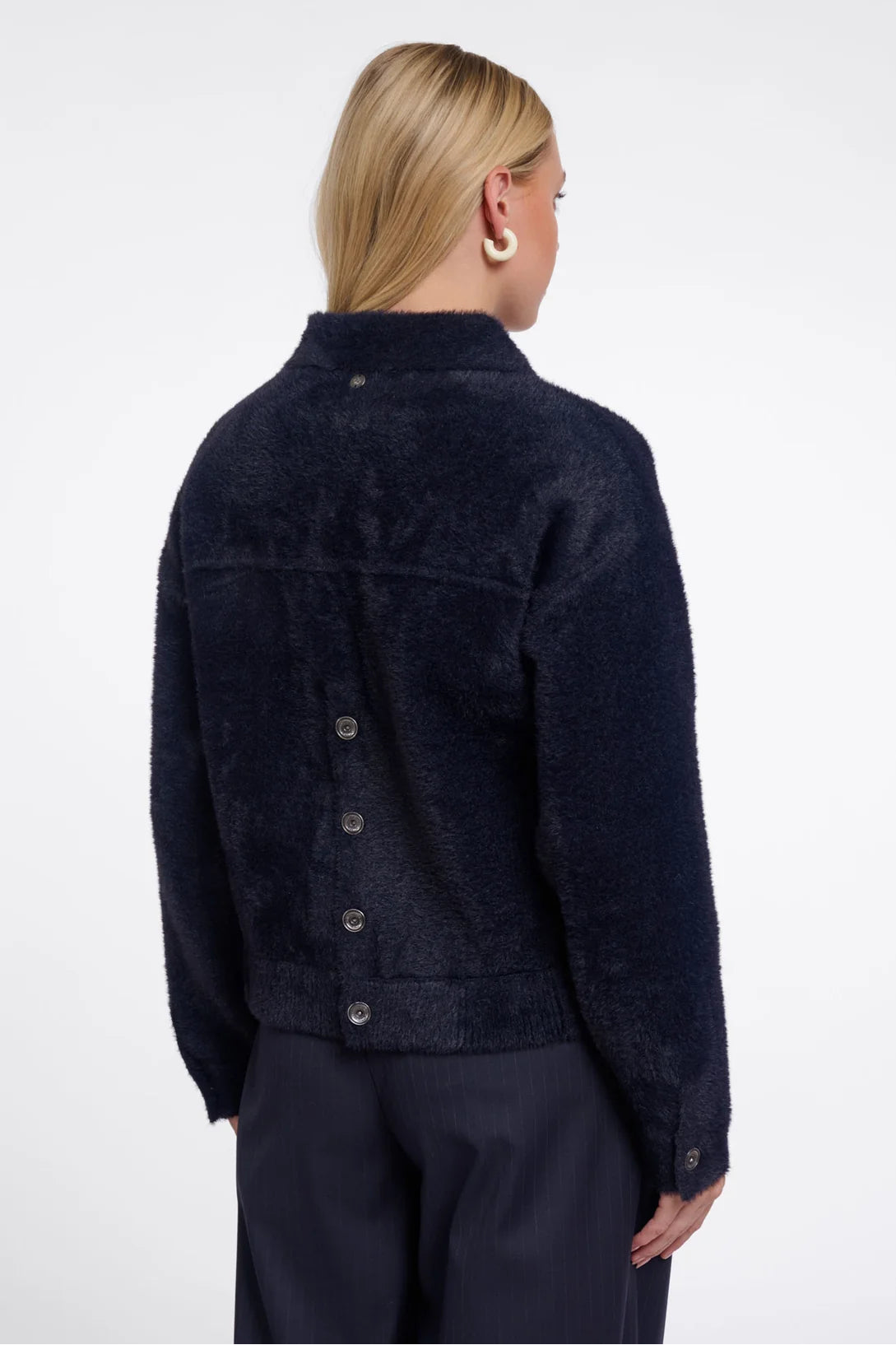 Fuzzy Knit Jacket