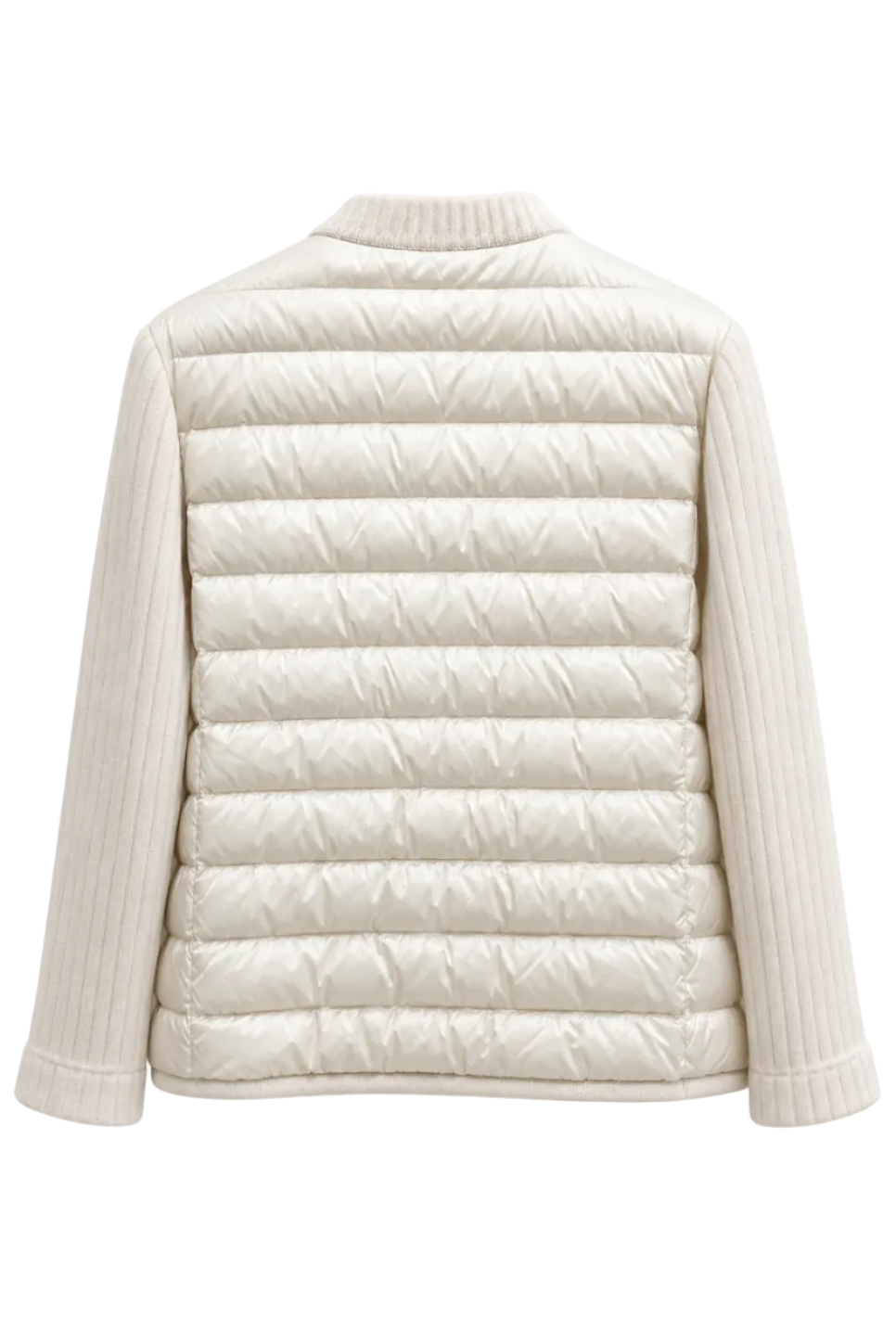 Knit Sleeve  Light Puffer Jacket