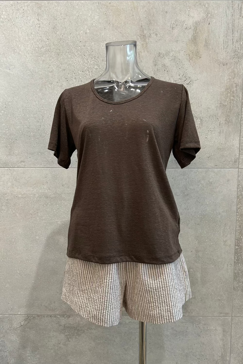 [Buy2 Get1 Free]  Linen U-Neck T-Shirt