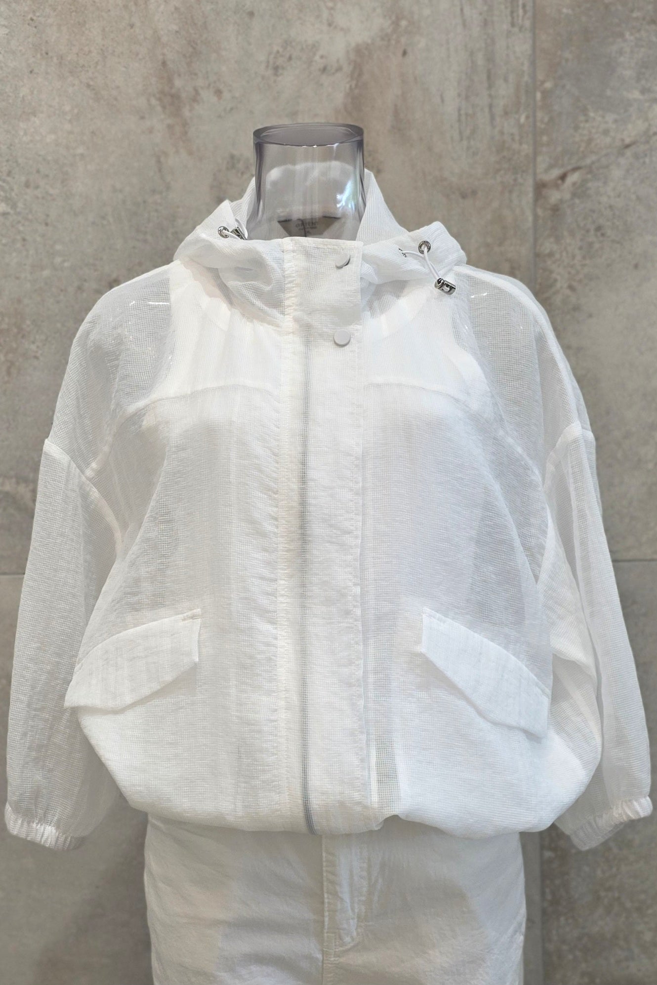 Mesh Grid 3/4 Sleeves Jacket