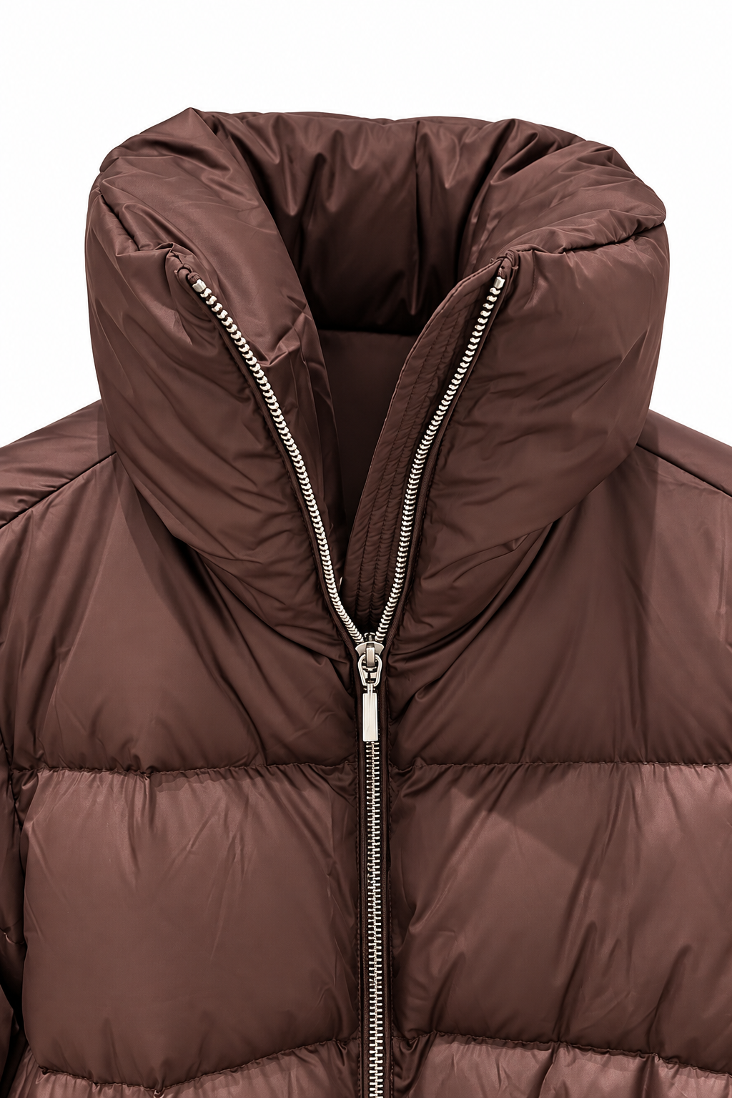 Metal Point Cuff Puffer Jacket
