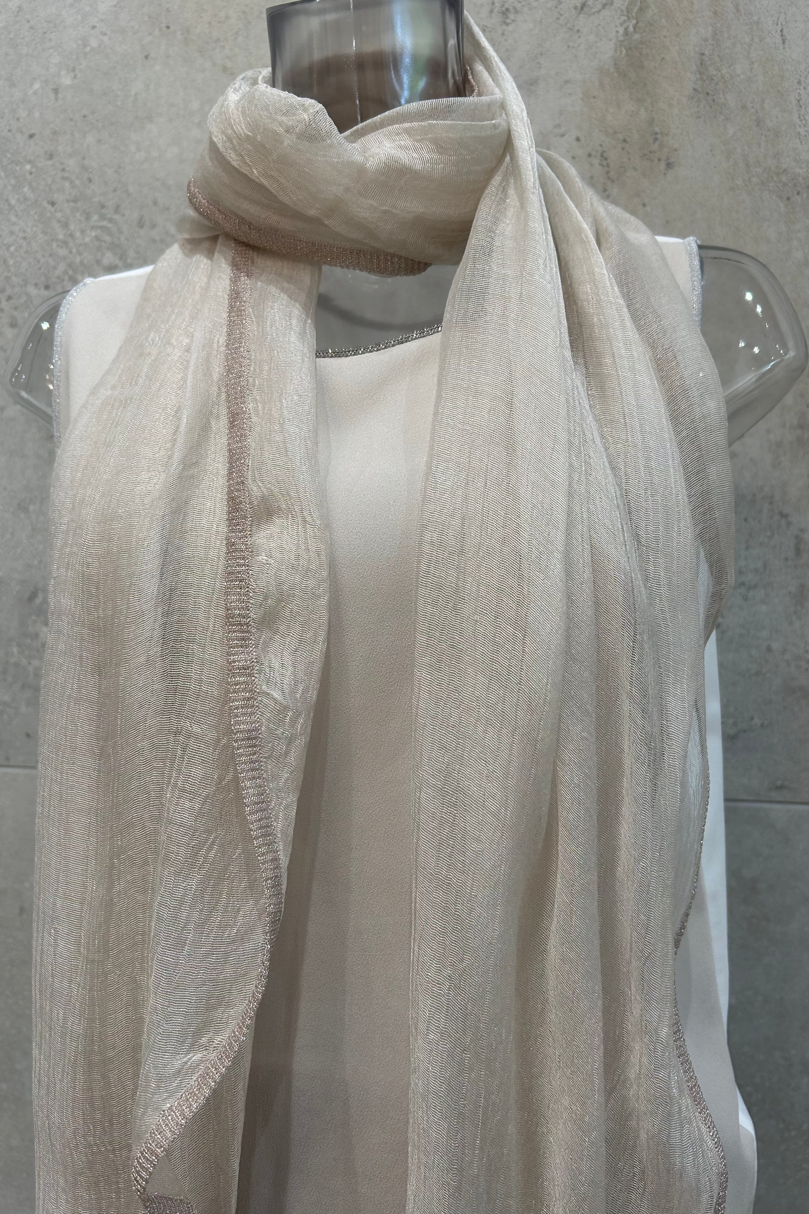 Metallic Sheer Scarf