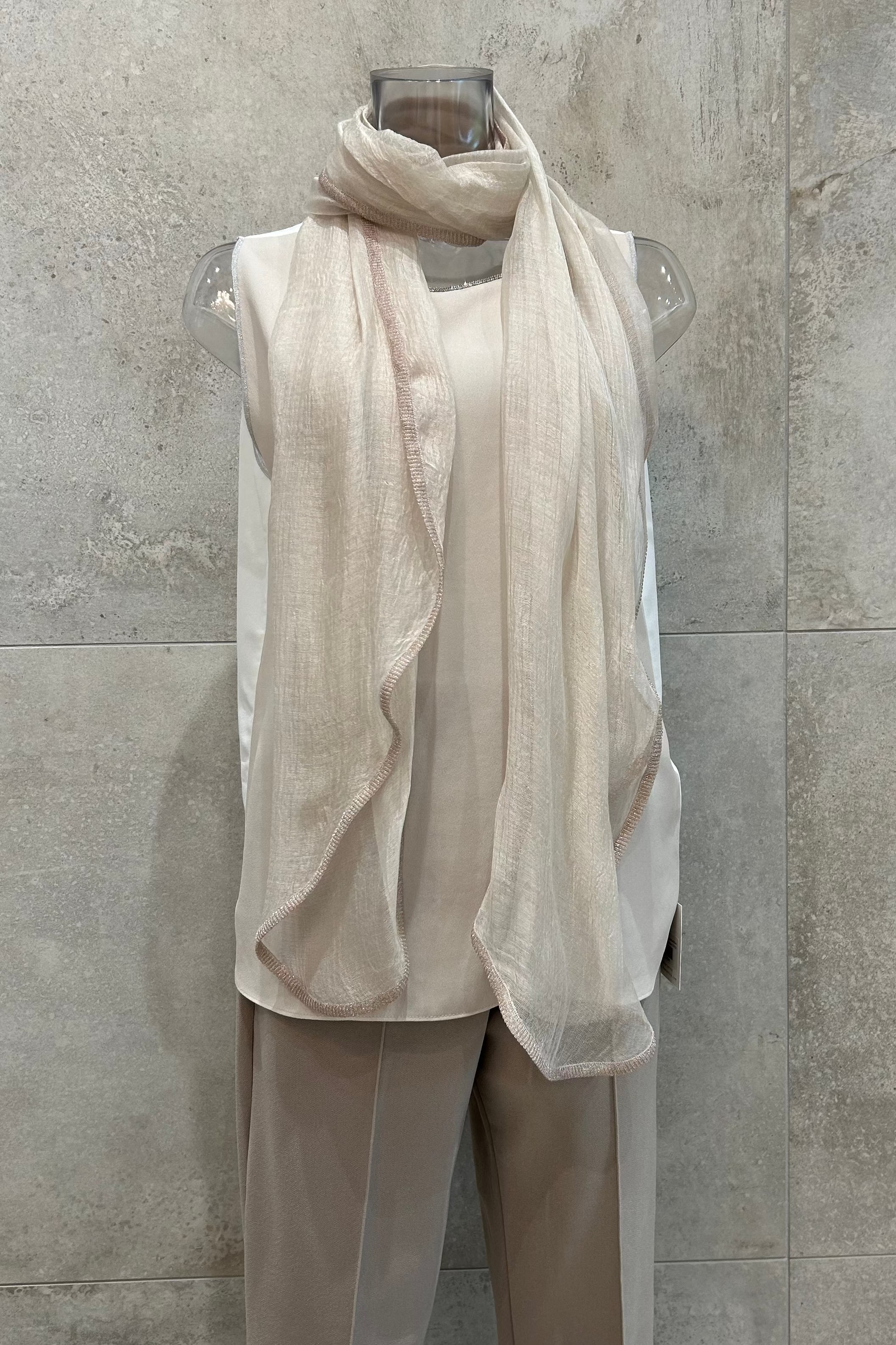 Metallic Sheer Scarf