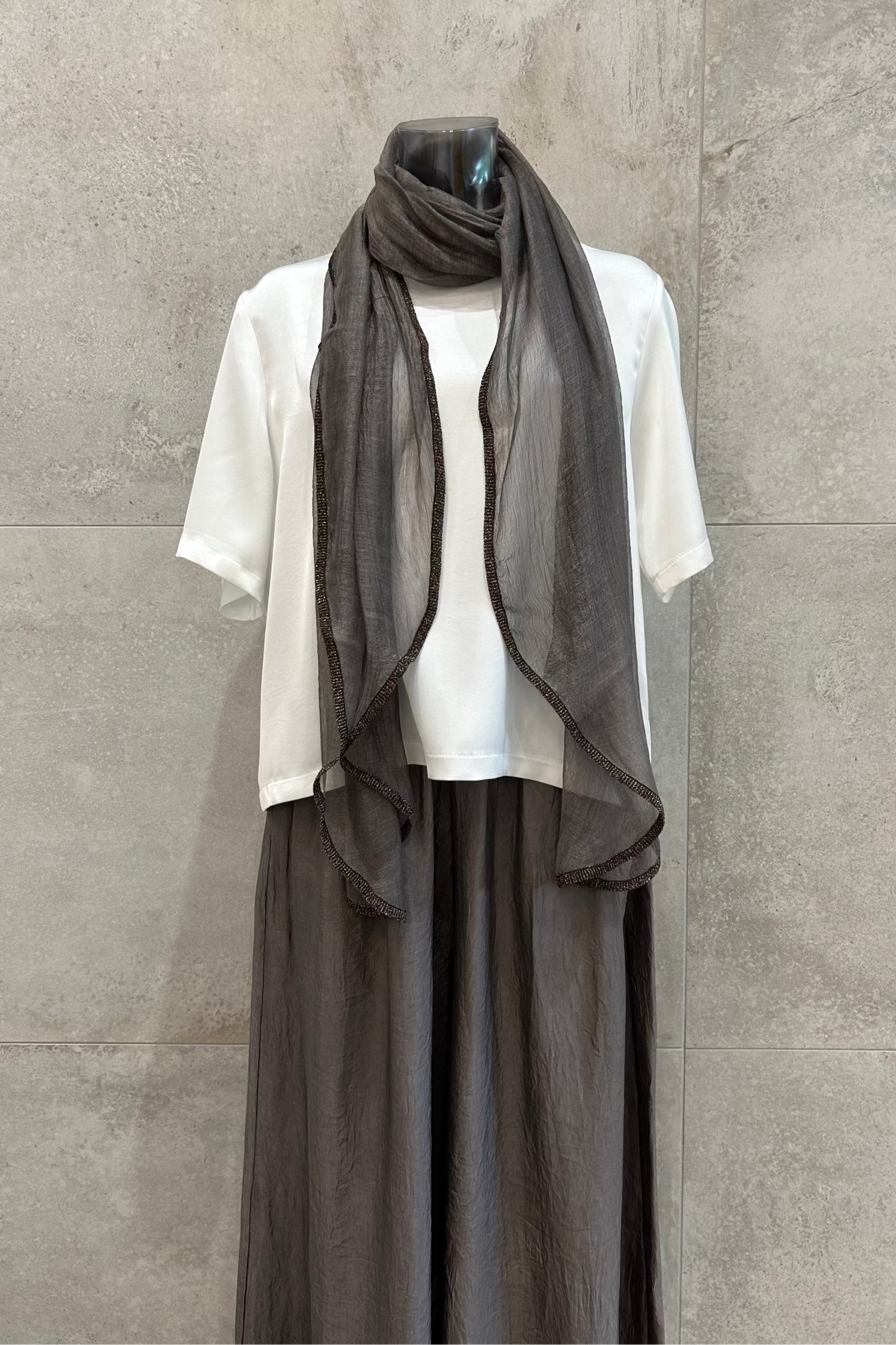 Metallic Sheer Scarf