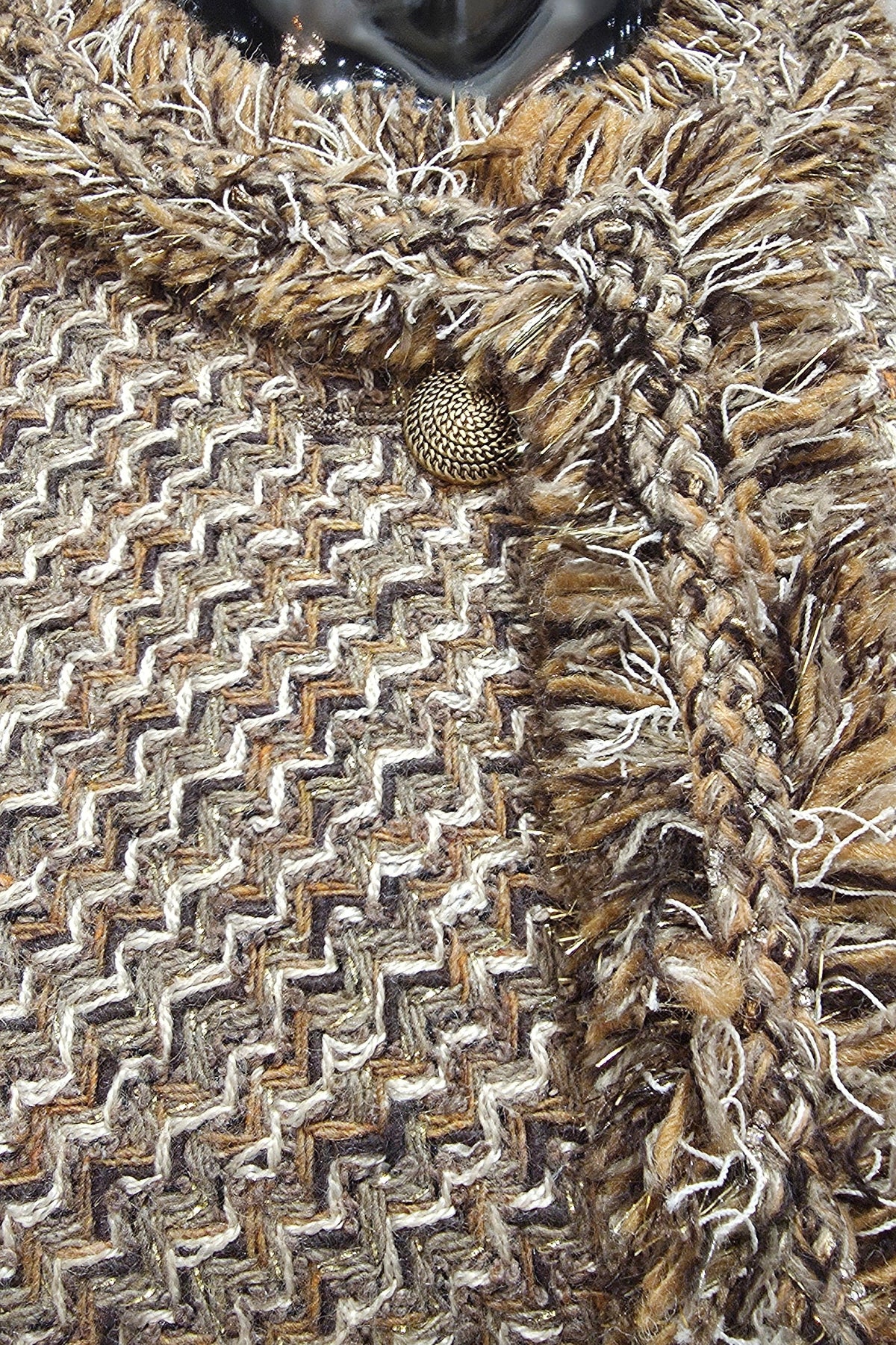 Metallic Tweed Vest