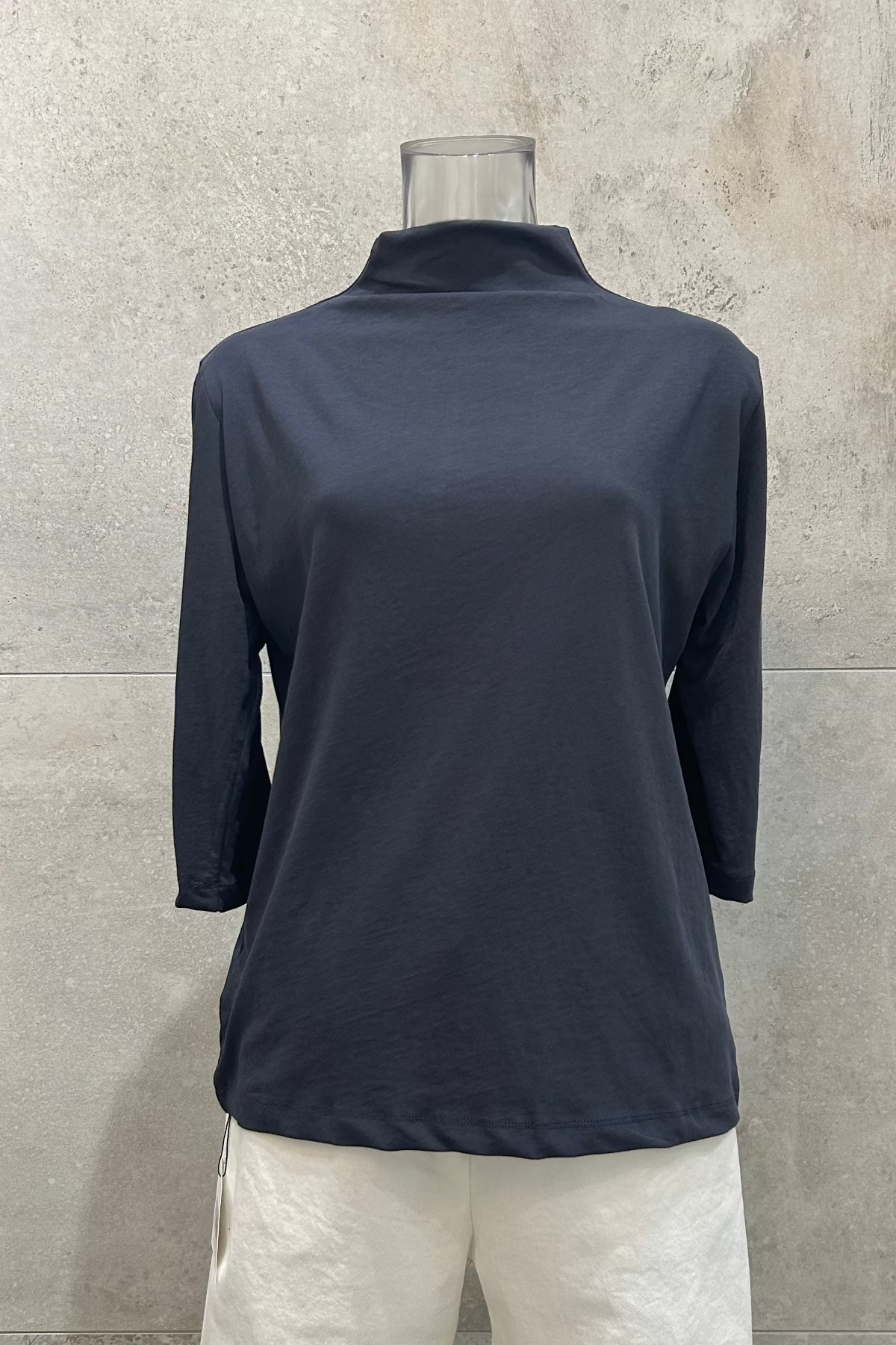 Mock Neck 3/4 Sleeves T-Shirt