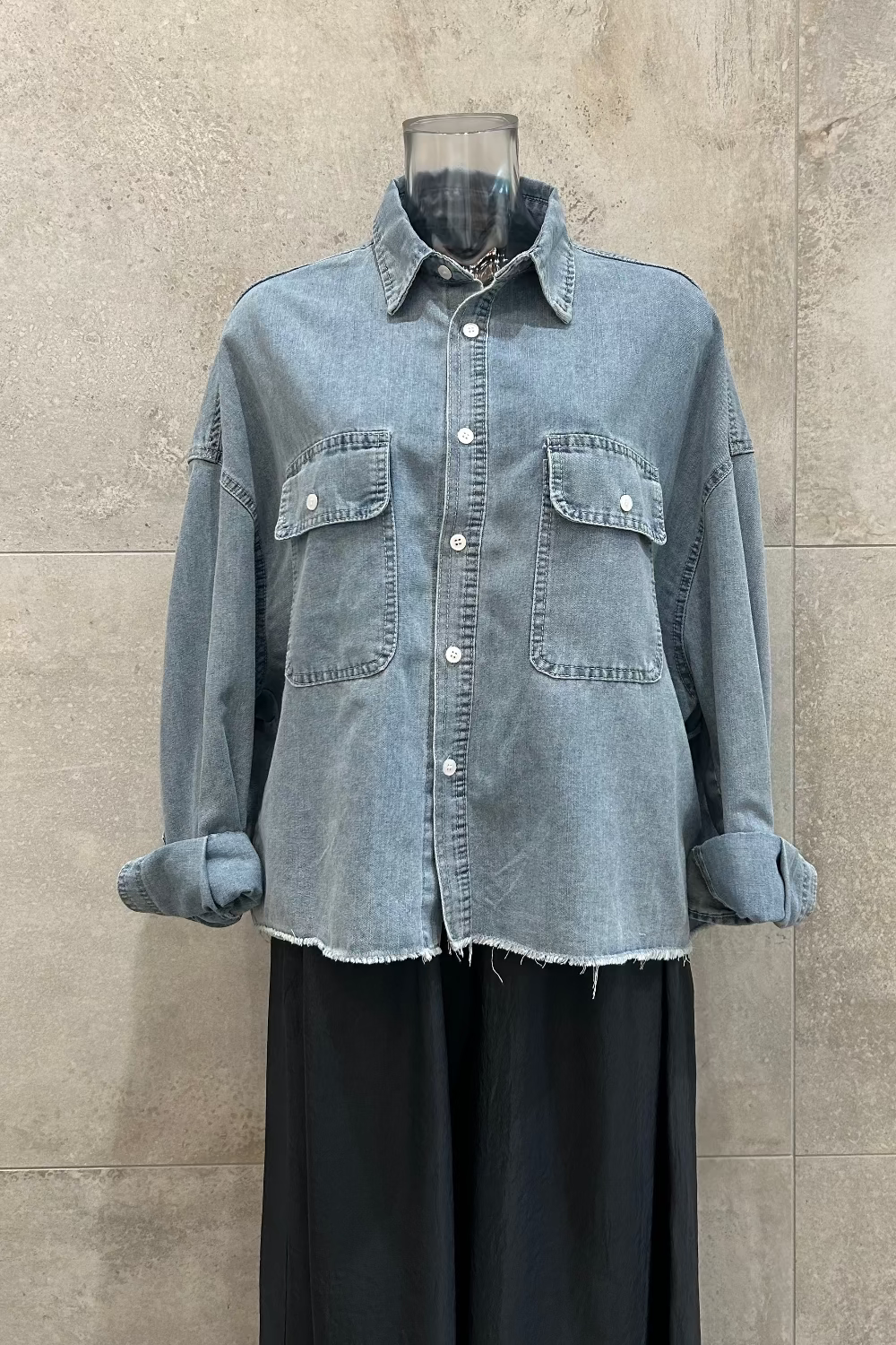 Oversized Denim Shirt