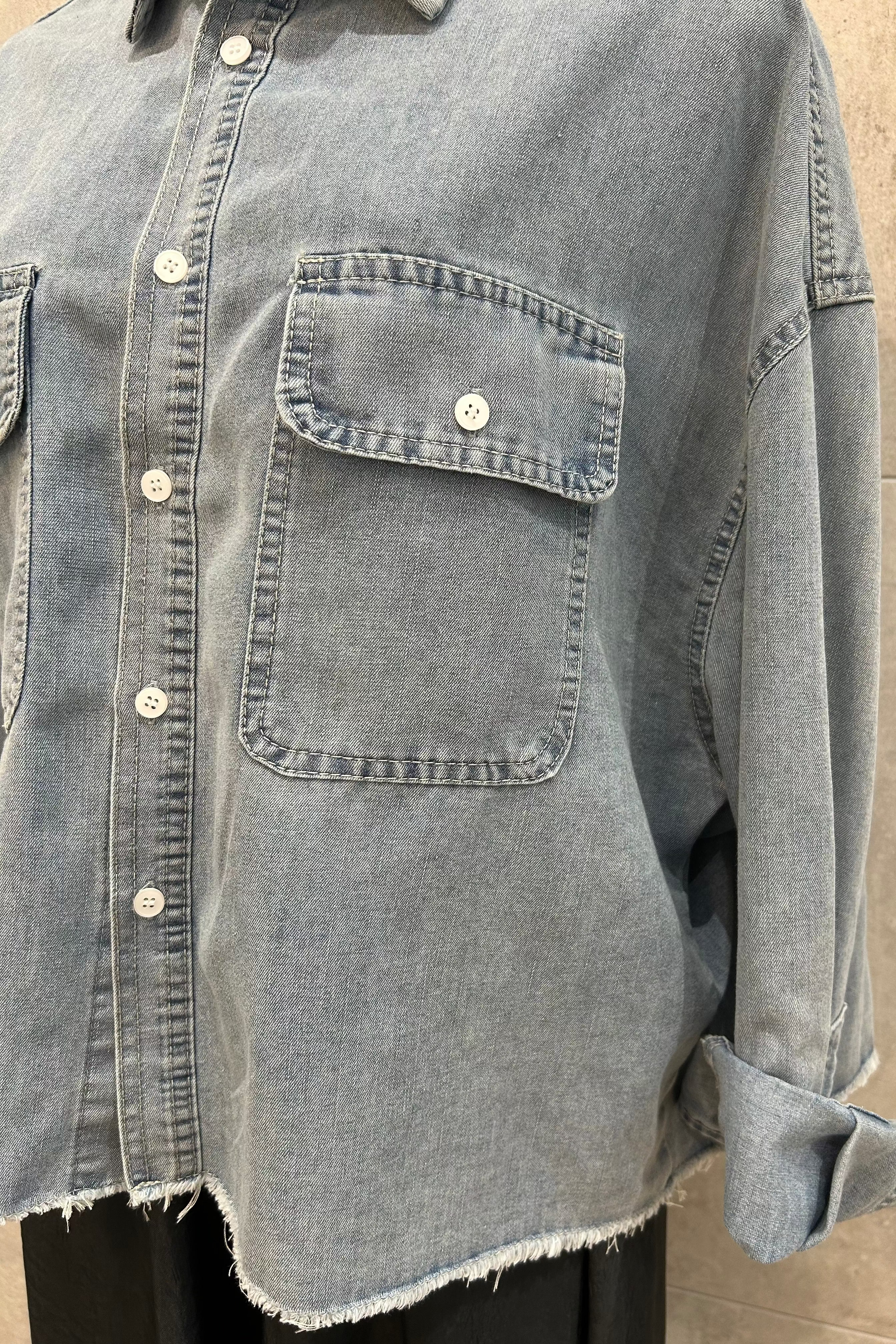 Oversized Denim Shirt