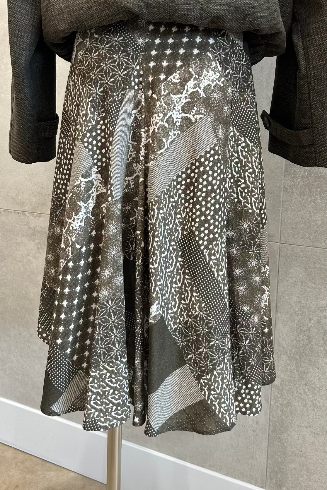 Patch Work Midi Skirt