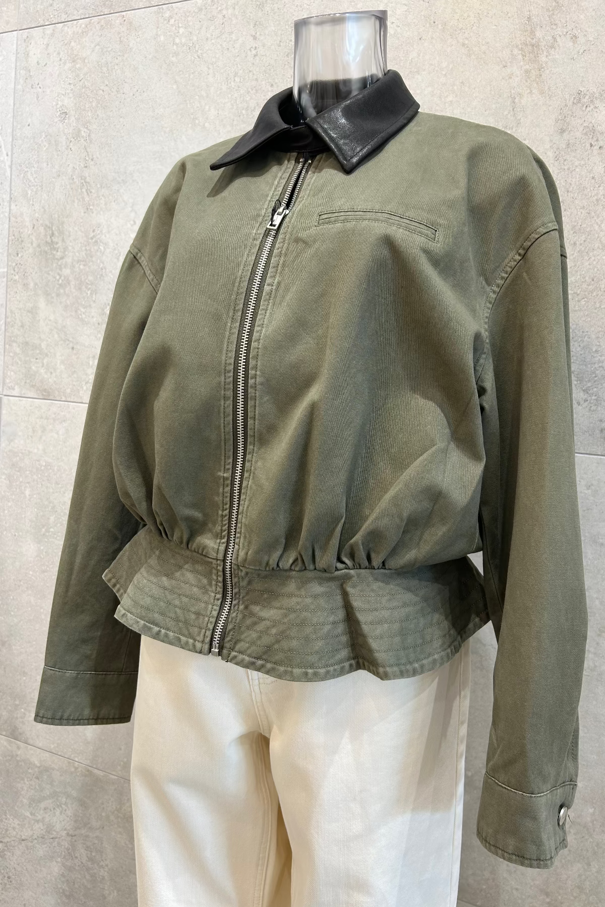 Peplum Cotton Jacket