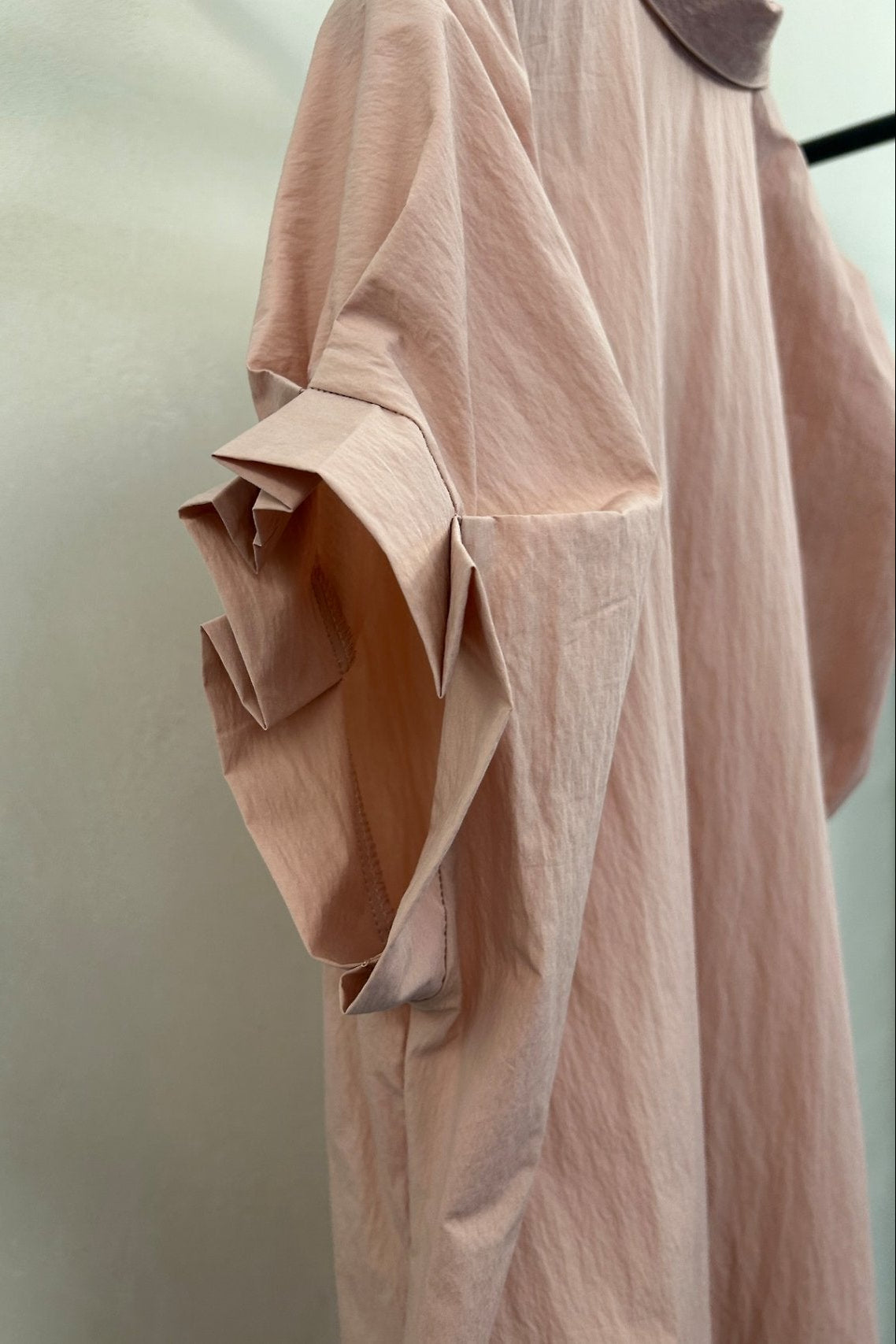 Pintuck Sleeve Long Dress