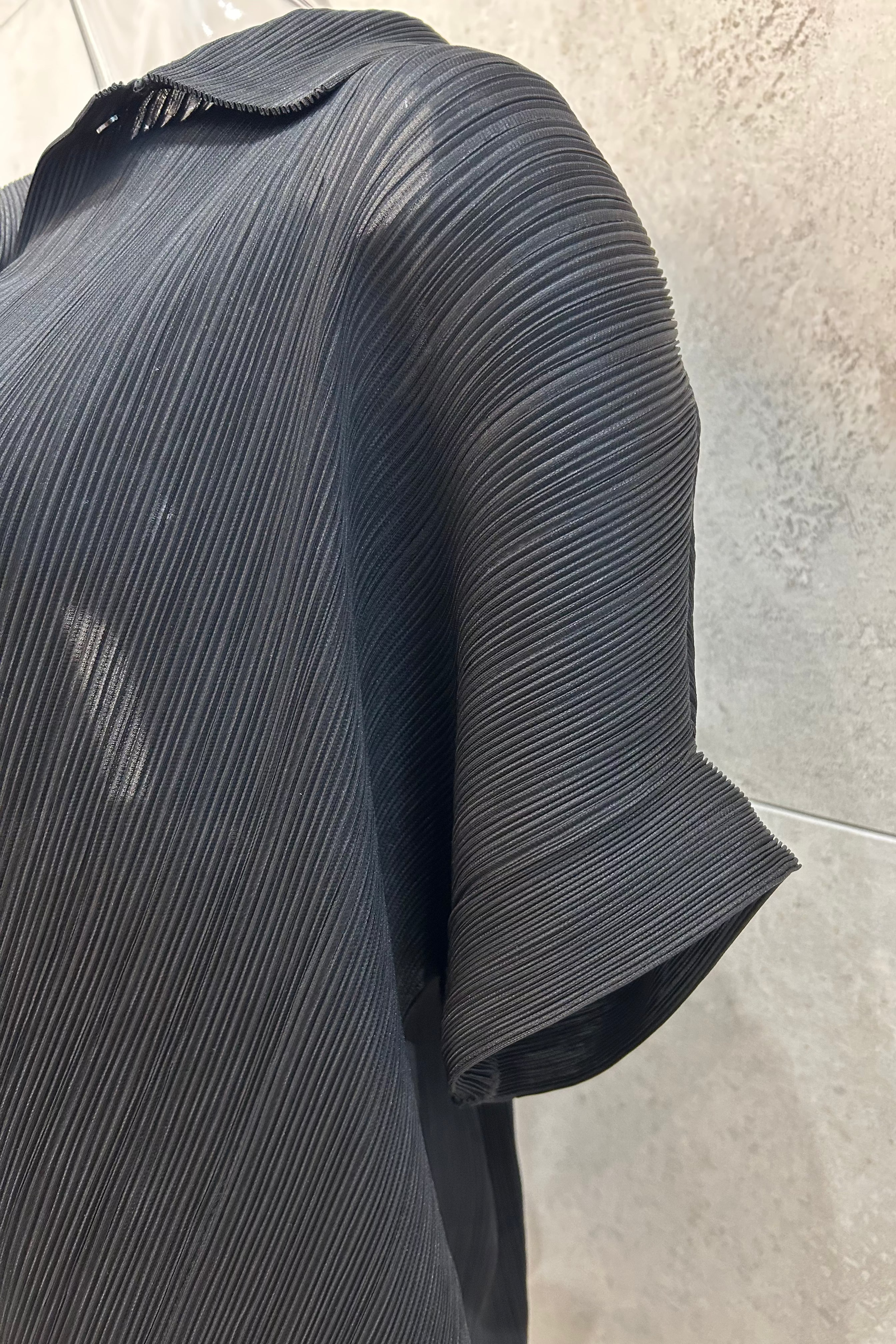 Pleated Button Down Shirt