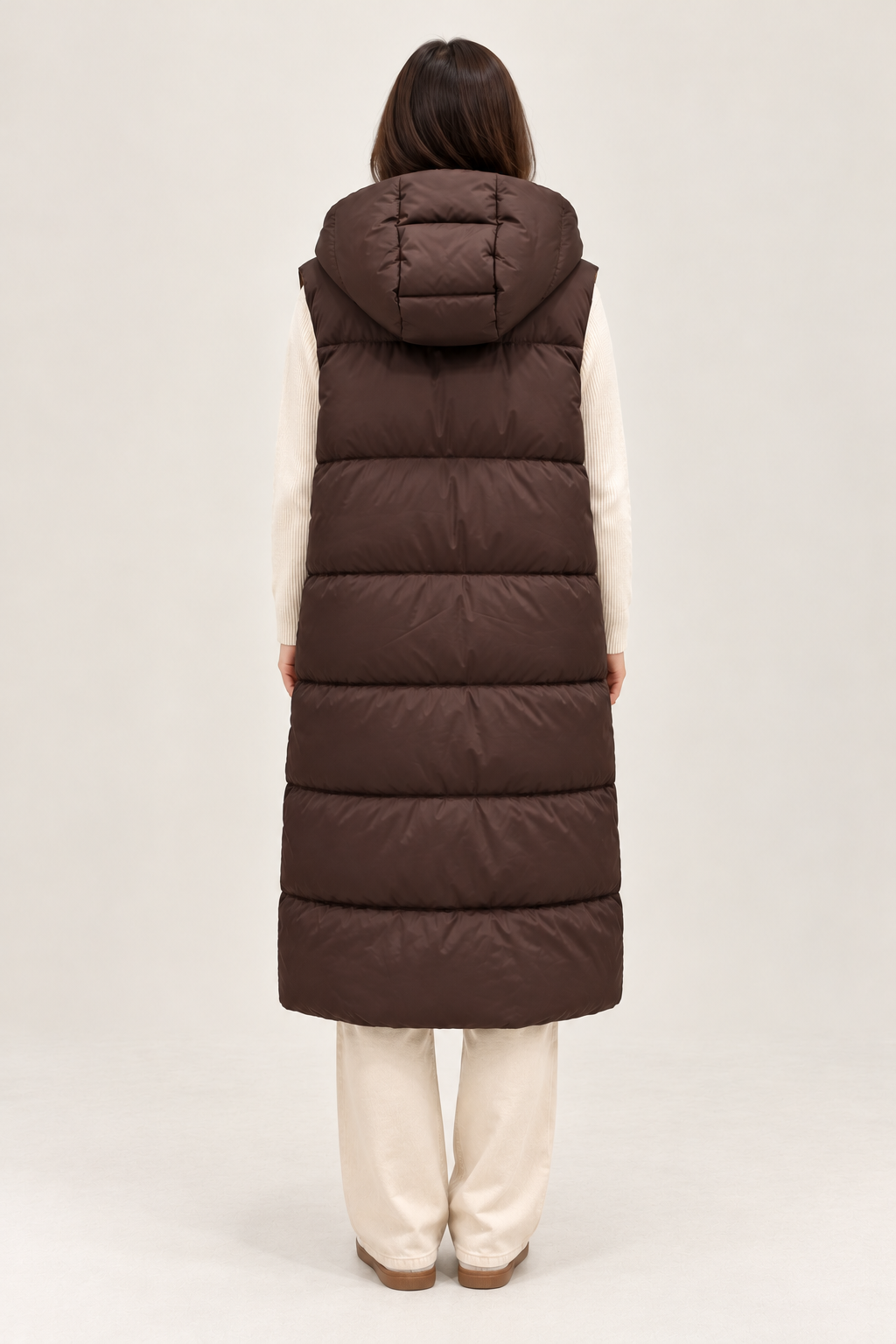 Reversible Long Puffer Vest