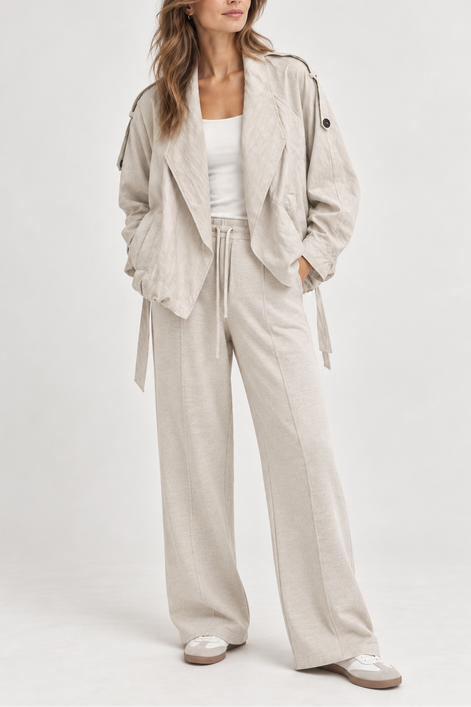 Shawl Collar Trench Jacket