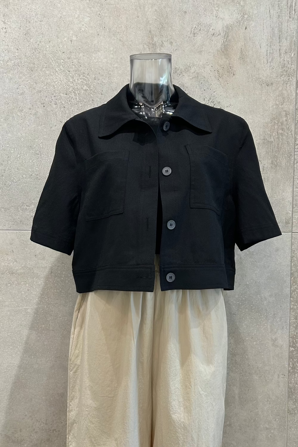Short Sleeve Crop Jacket