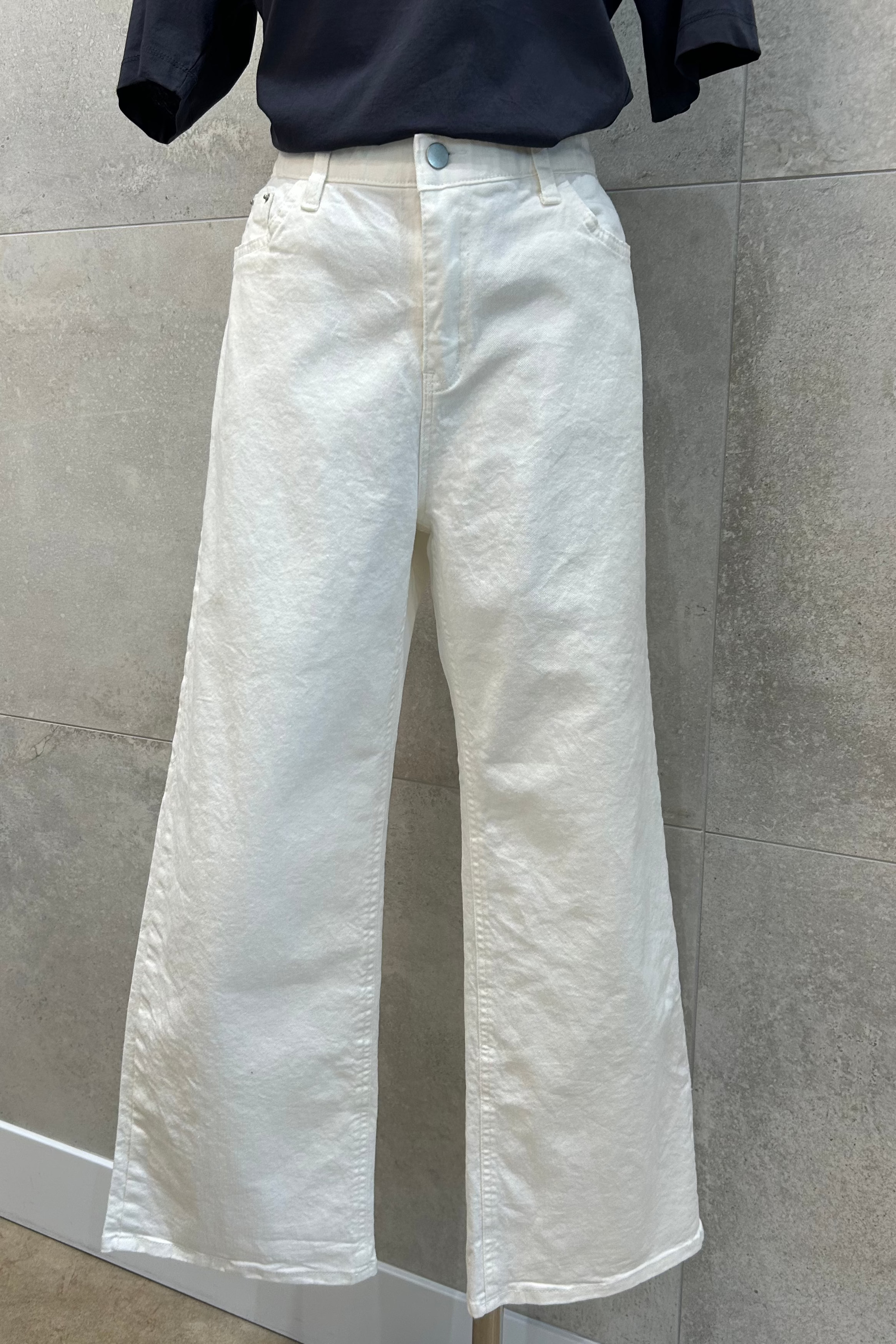Yvette Cotton Stretch Wide Pants