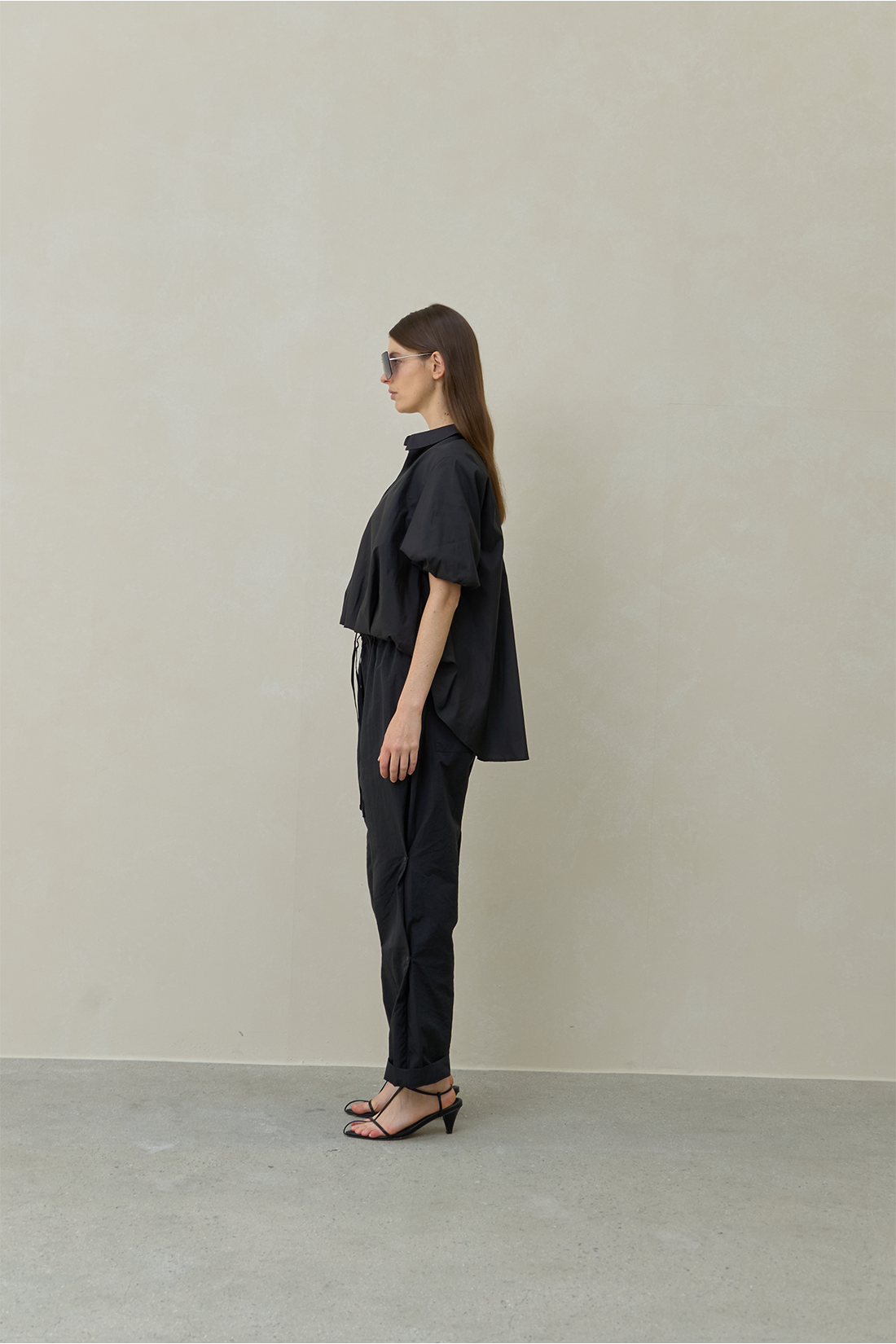 Volume Glossy Blouse