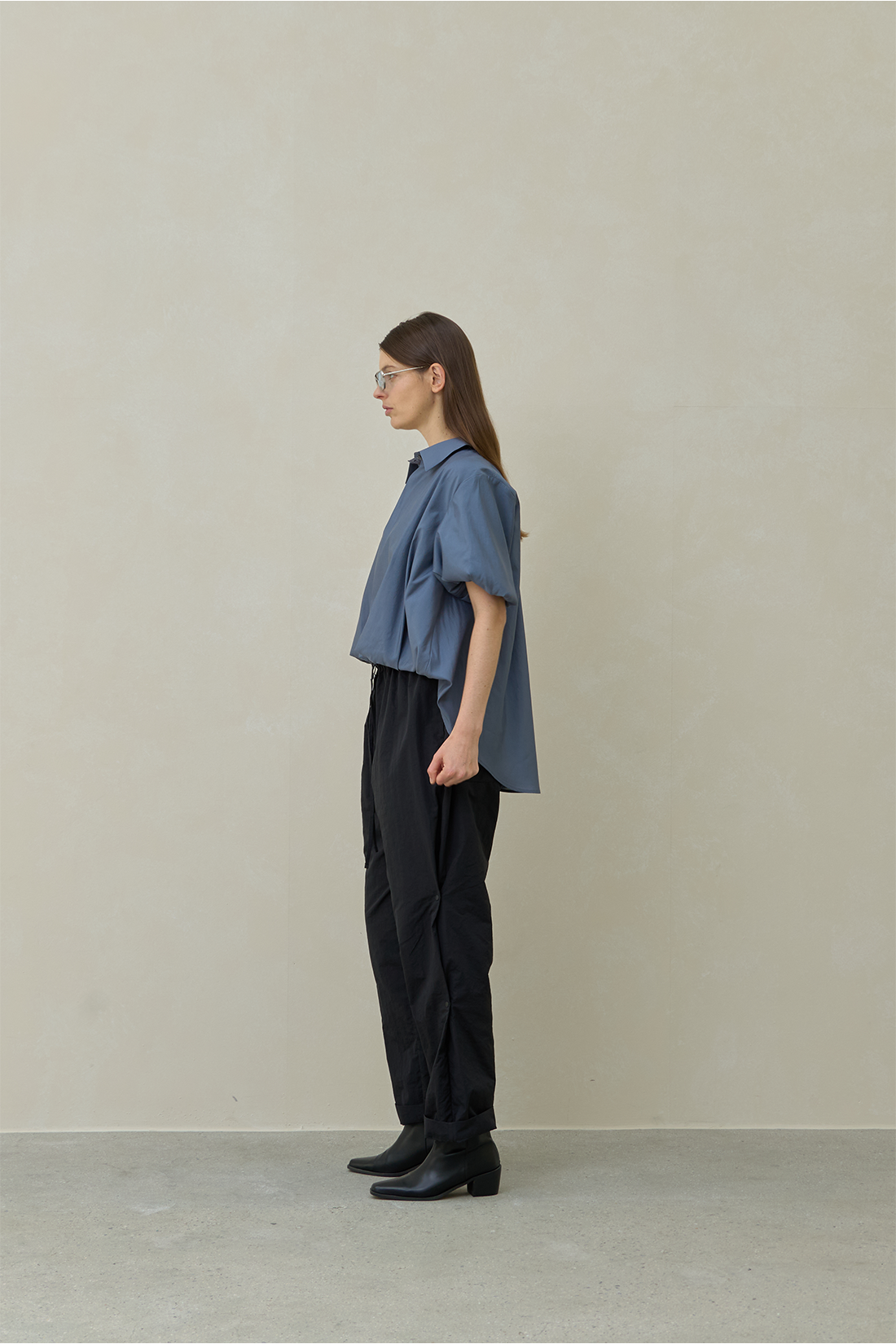 Volume Glossy Blouse